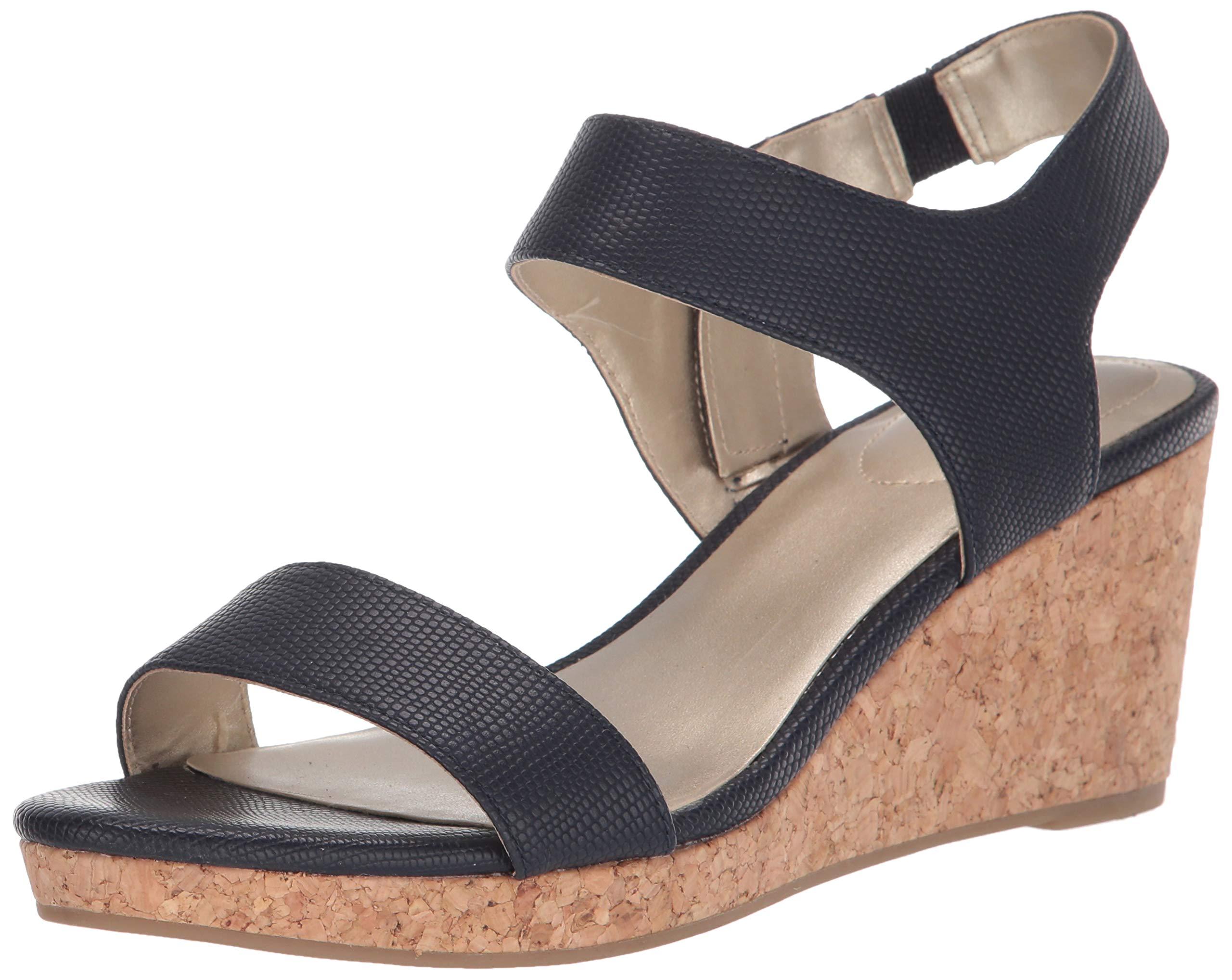 navy bandolino sandals