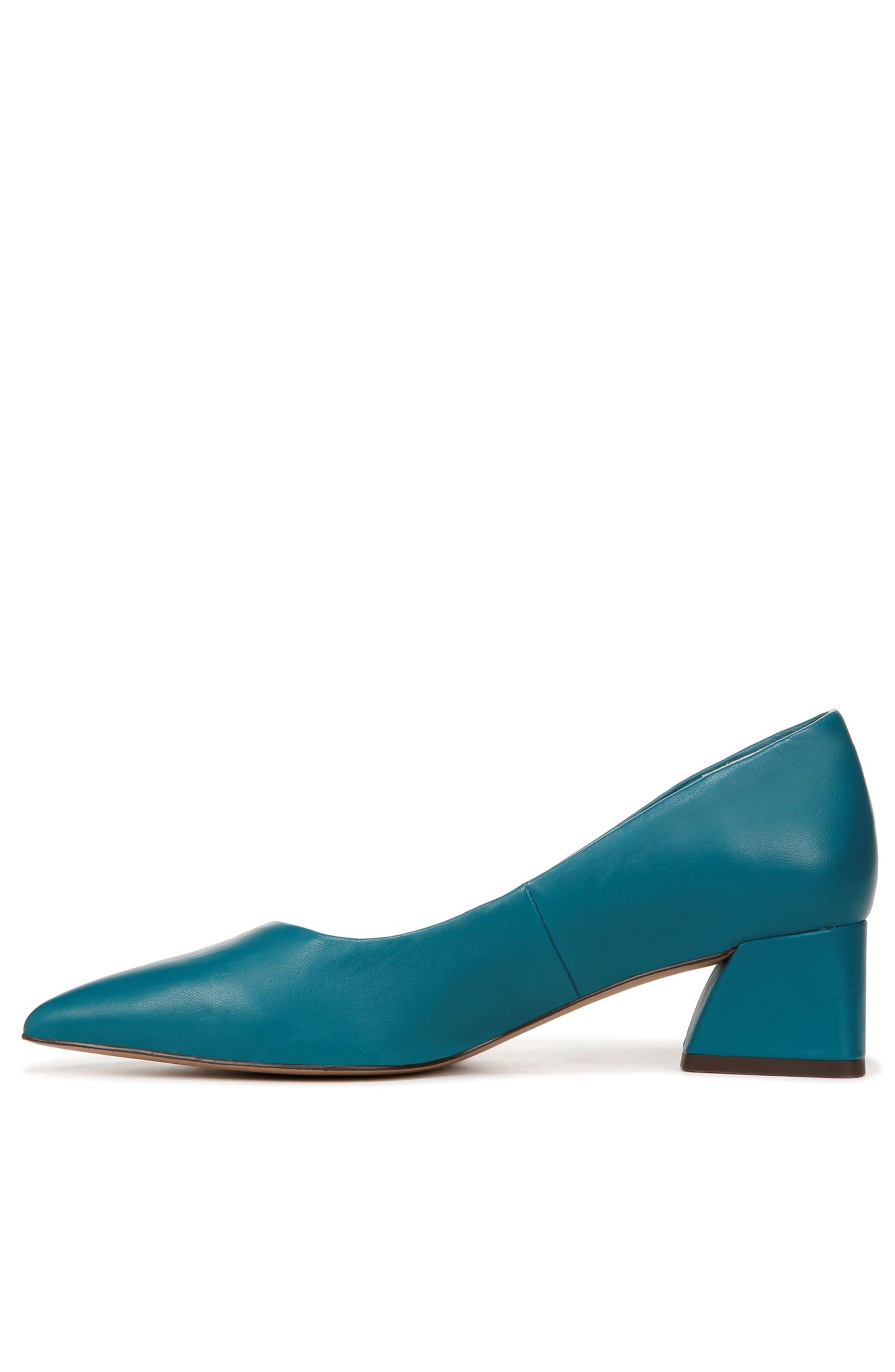 Franco Sarto S Racer Pointed Toe Block Heel Pump Dark Teal 11 M in Blue Lyst