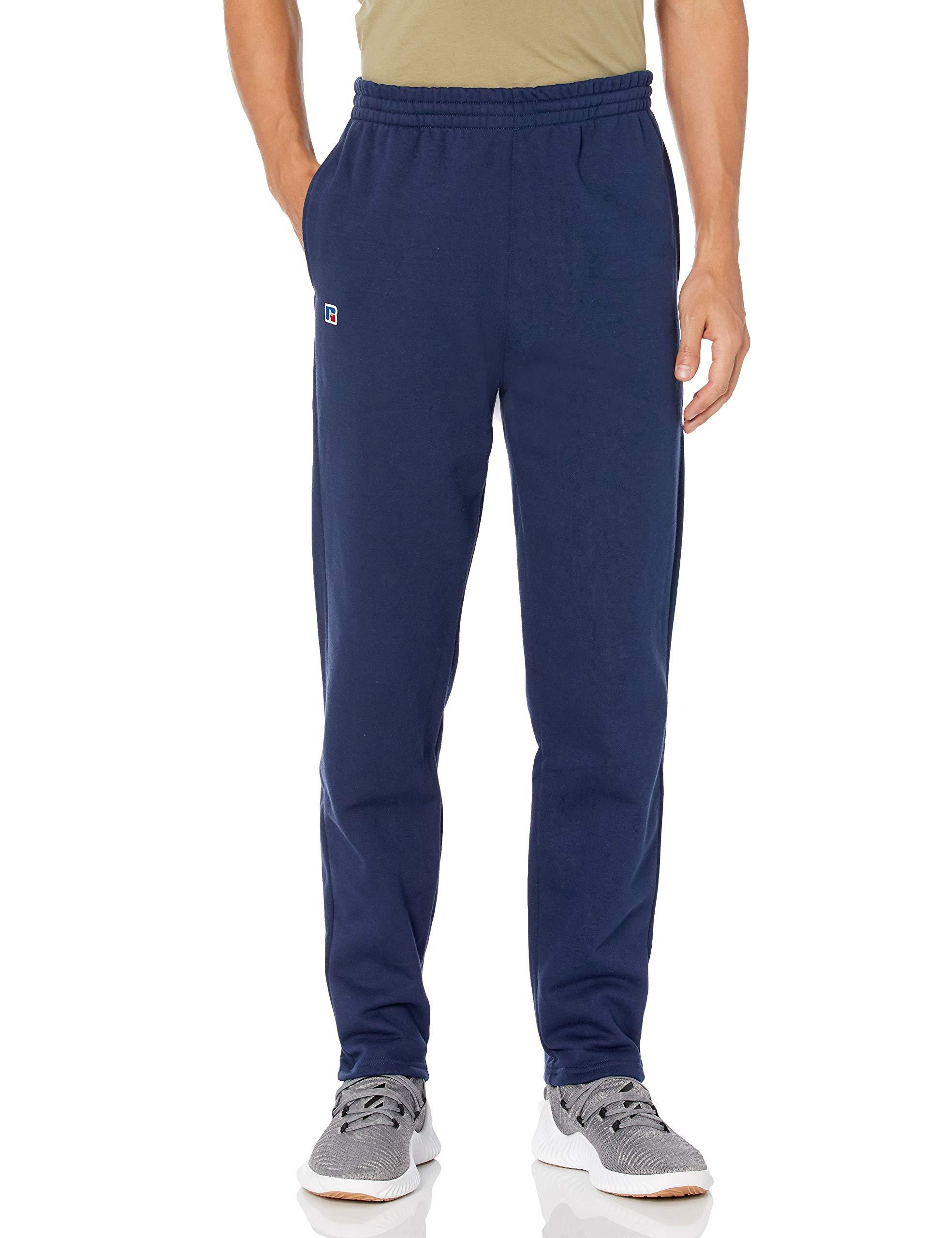 Russell Athletic Mens Cotton Rich 2.0 Premium Fleece Sweatpants in Navy ...