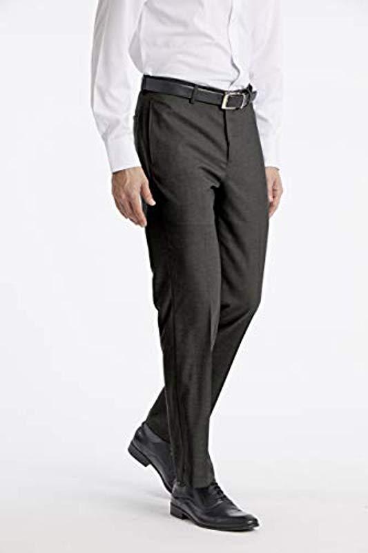calvin klein men's x performance slim fit flat front dress pant