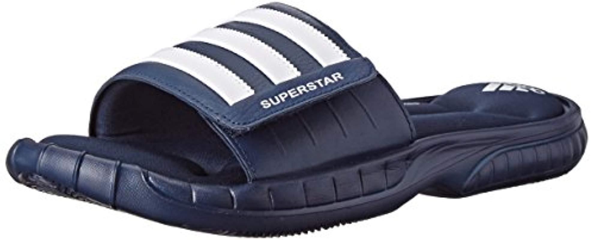 Metáfora Fuera enlazar adidas Performance Superstar 3g Slide Sandal in Blue for Men | Lyst