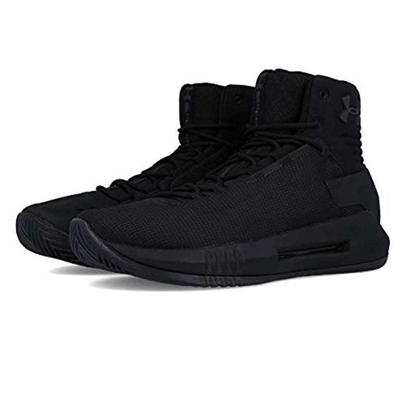 Under Armour Lace Ua Drive 4 Basketball Shoes Black for Men | Lyst