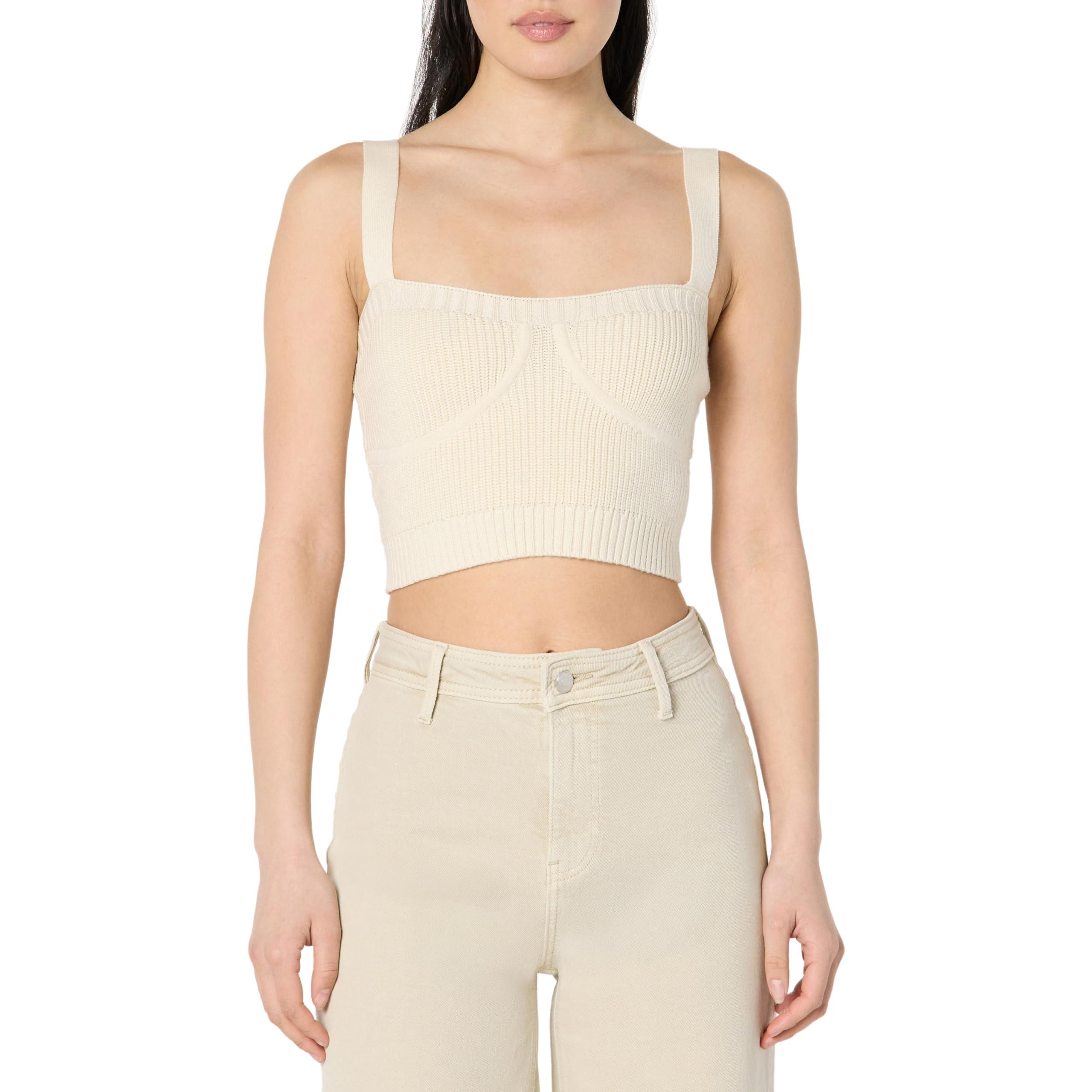 The Drop Damen Top Mit Ballonärmeln – Schwarz, Eng Anliegend, Hüftlang, Von Influencerin @lucyswhims Designed