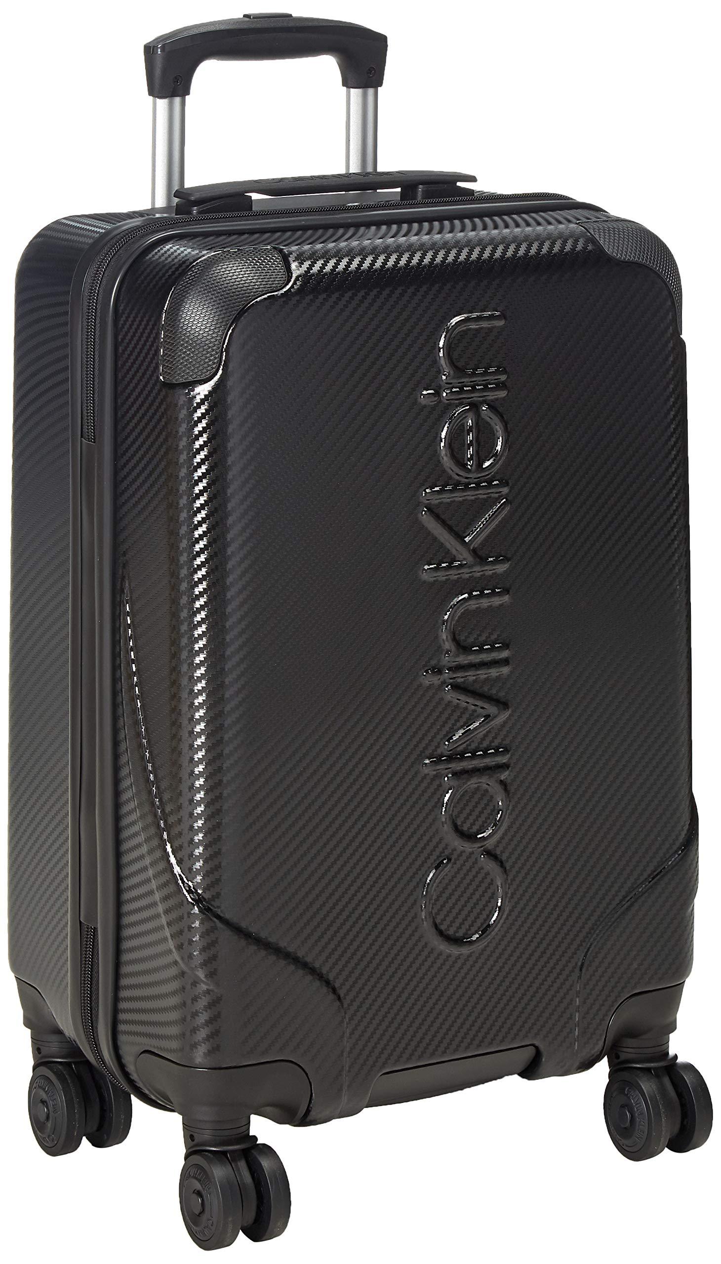 Calvin Klein Hardside Spinner Luggage With Tsa Lock in Deep Black