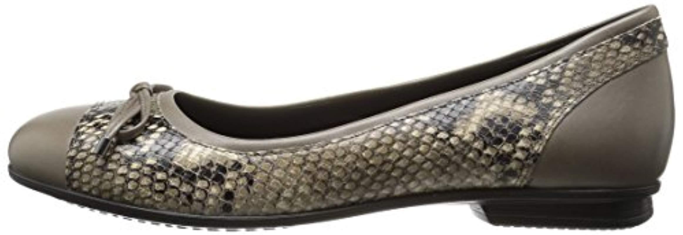 ecco touch ballerina flat