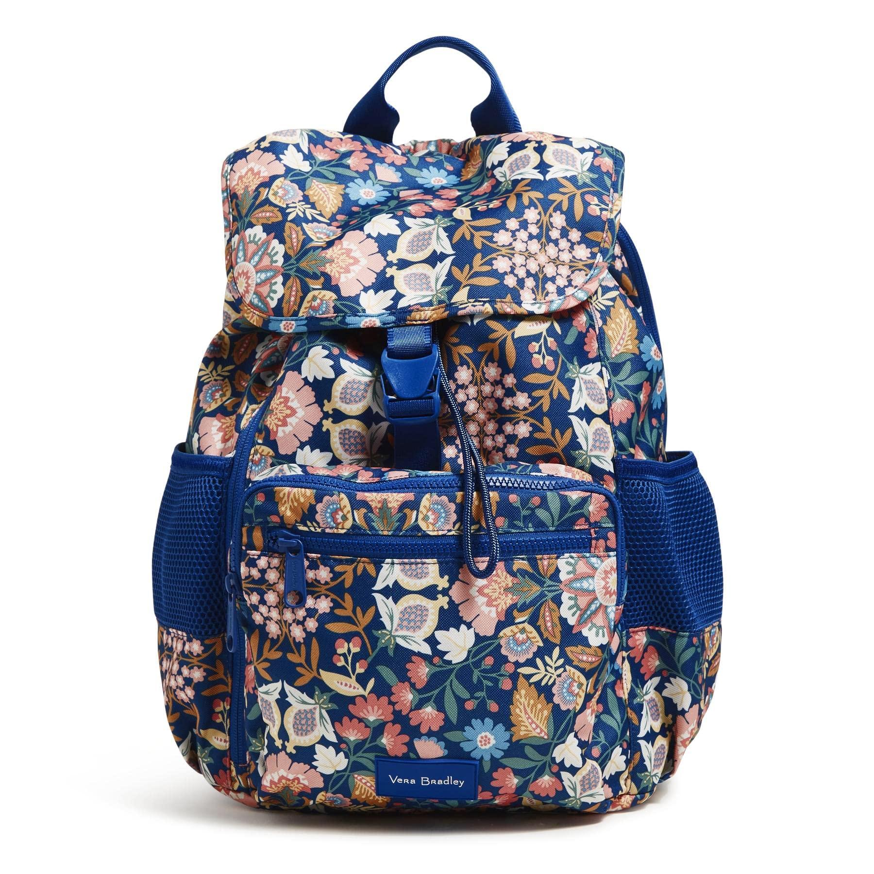 Vera Bradley Recycled Lighten Up Reactive Daytripper Backpack in Blue