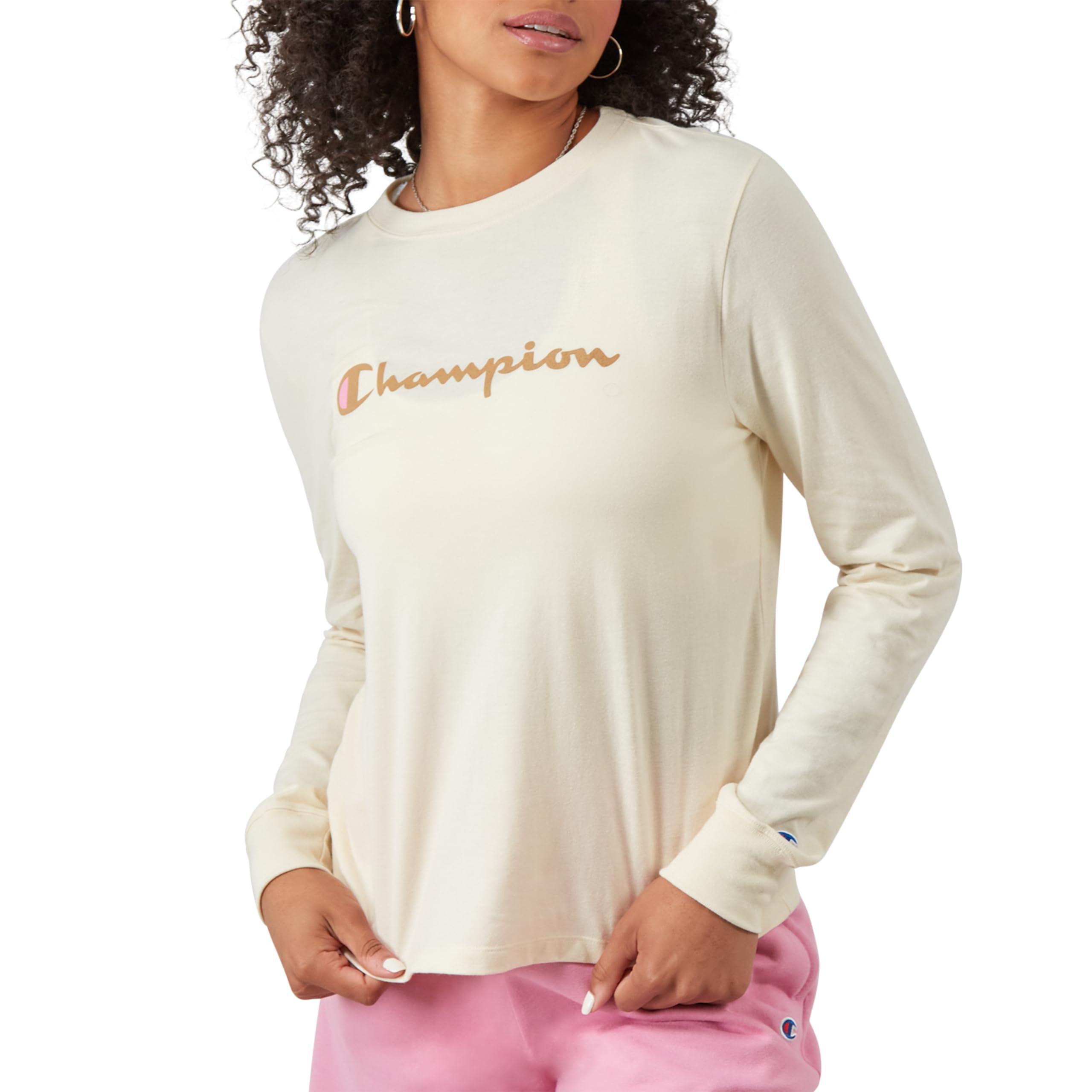 Champion , Classic Long-sleeve Tee, Comfortable T-shirt For