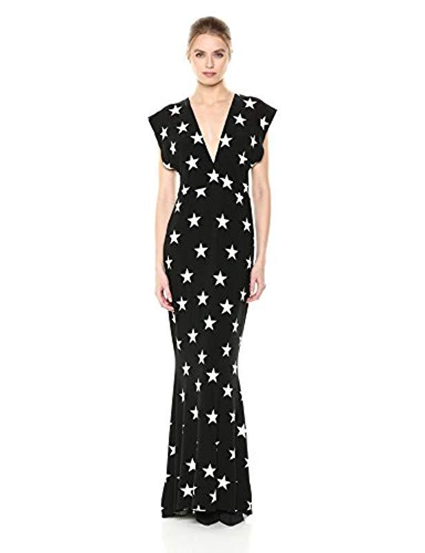 Norma Kamali Synthetic V Neck Rectangle Gown in Black - Save 37% - Lyst