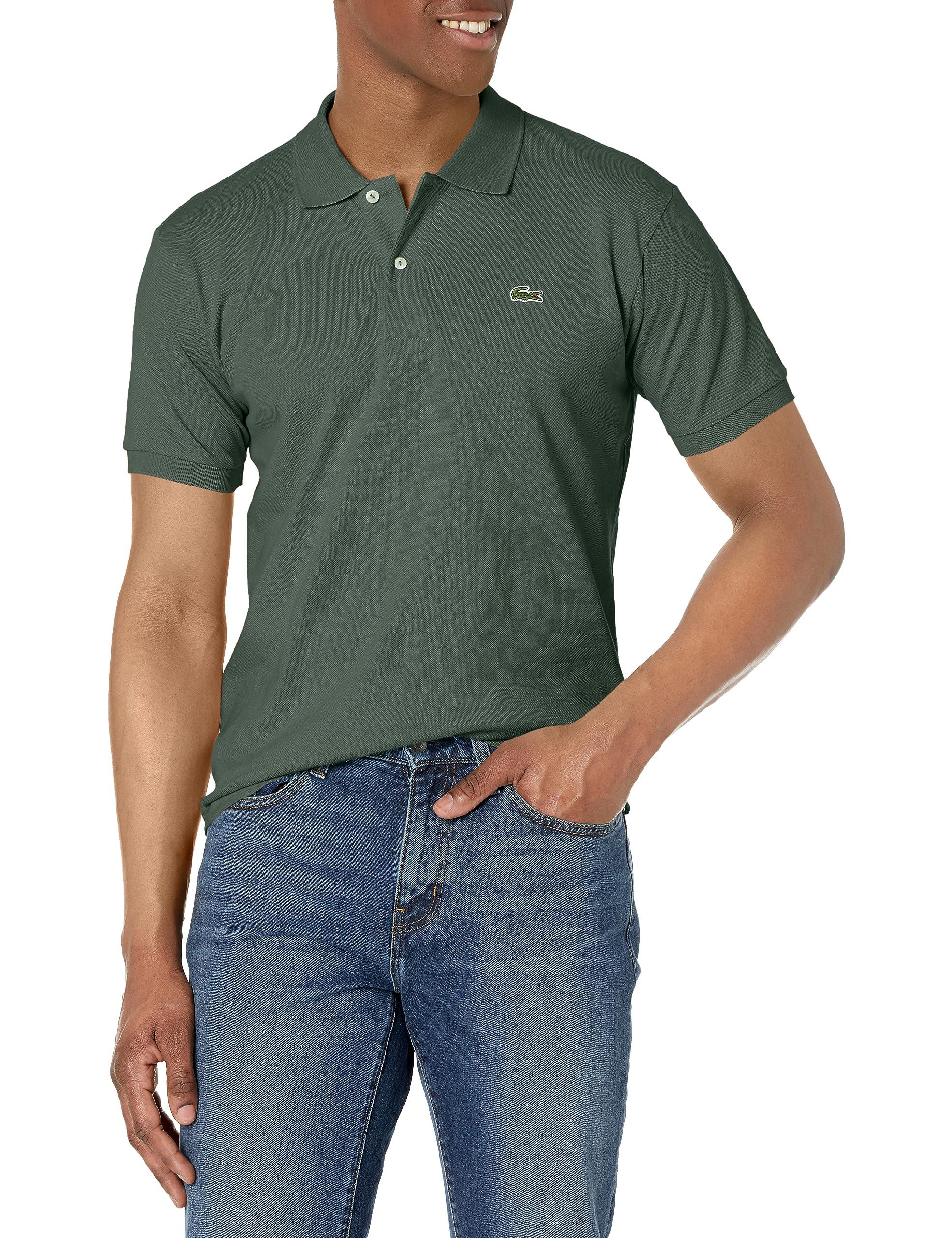 Lacoste Mens Short Sleeve Classic Chine L.12.12 Polo Shirt Core at   Men’s Clothing store