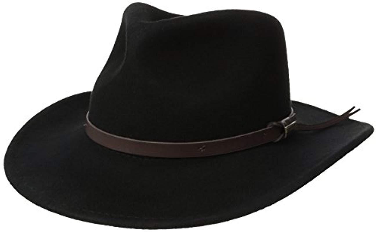 Woolrich Crushed Felt Outback Hat in 