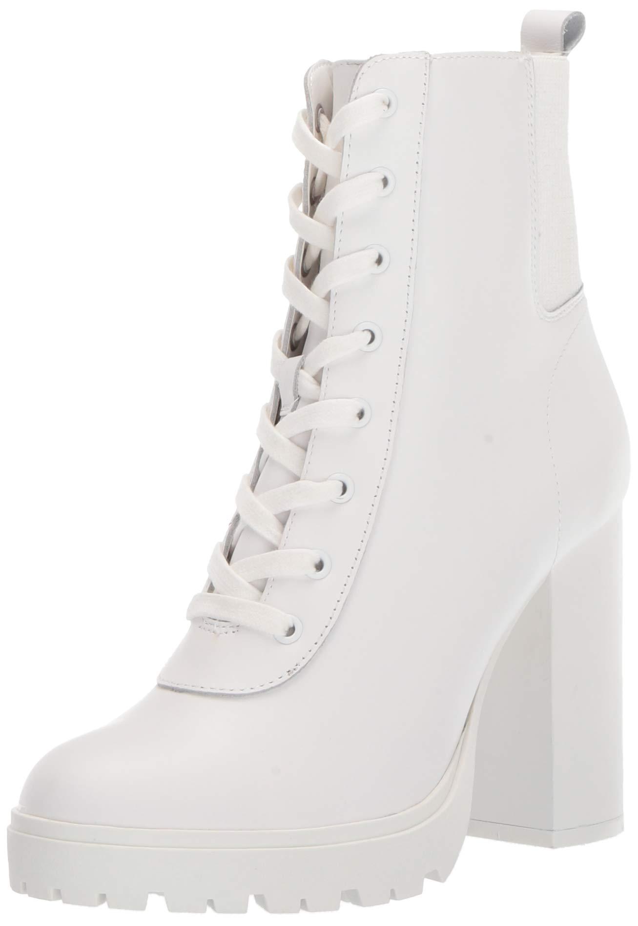 white steve madden booties
