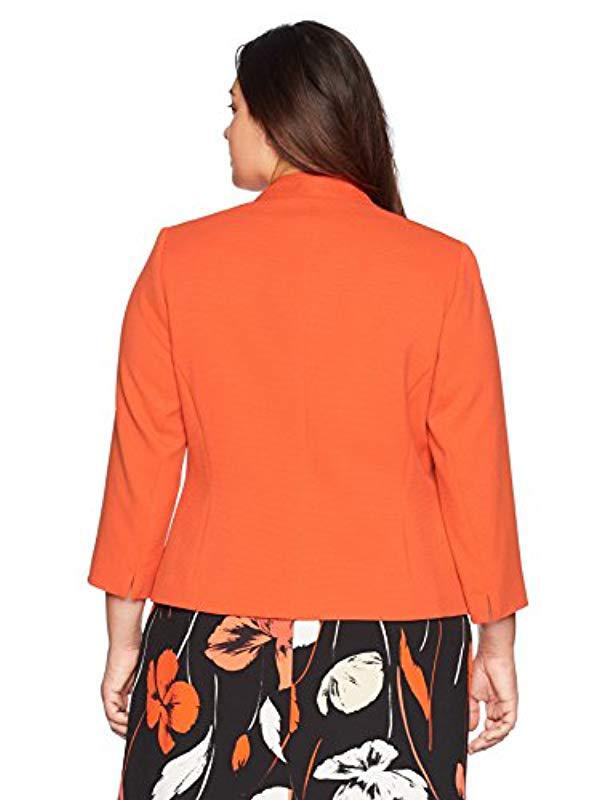 Kasper Womens Petite Knit Pique Fly Away JKT