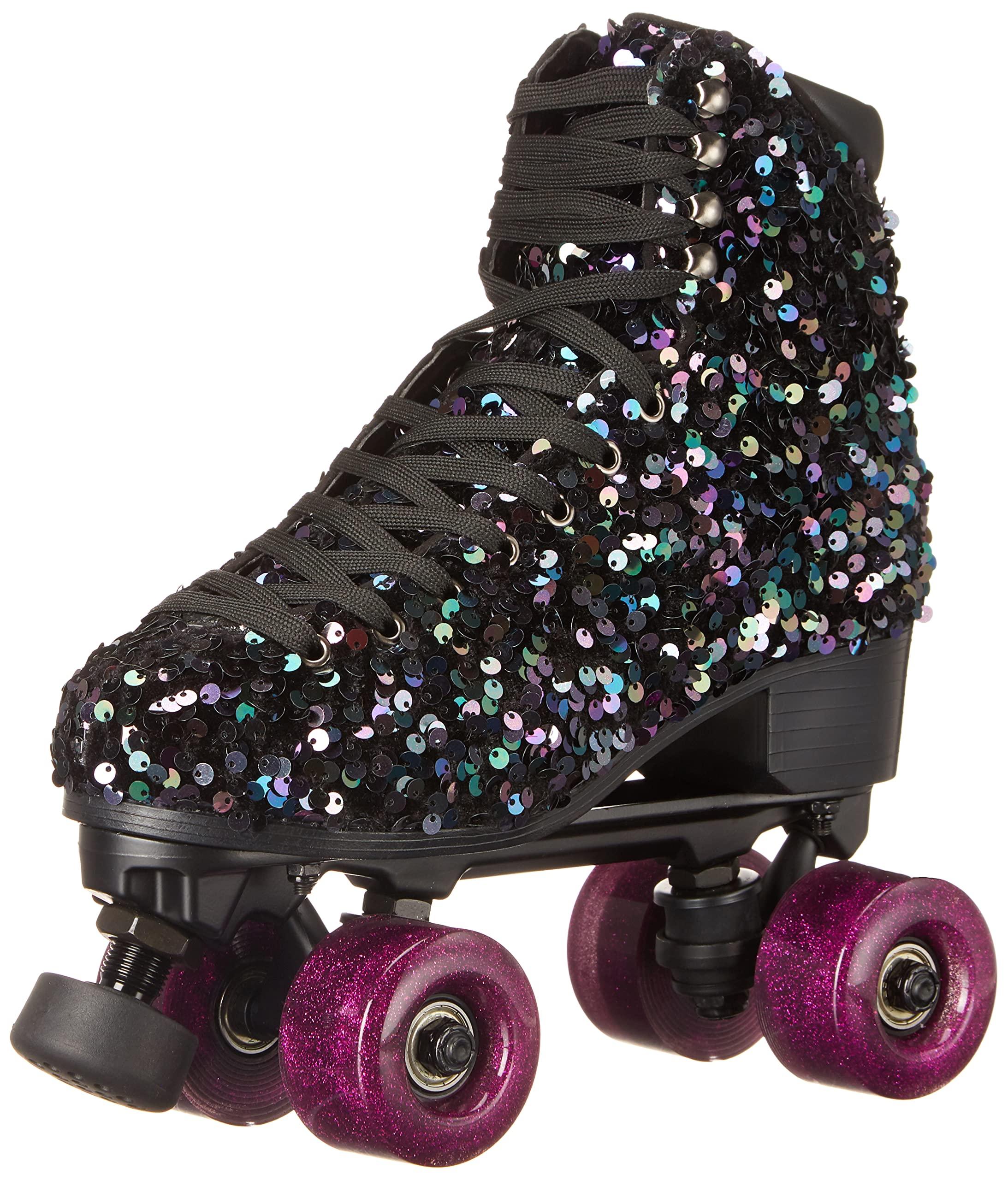Jessica Simpson Rollstar Sequin Roller Skate Ankle Boot Lyst
