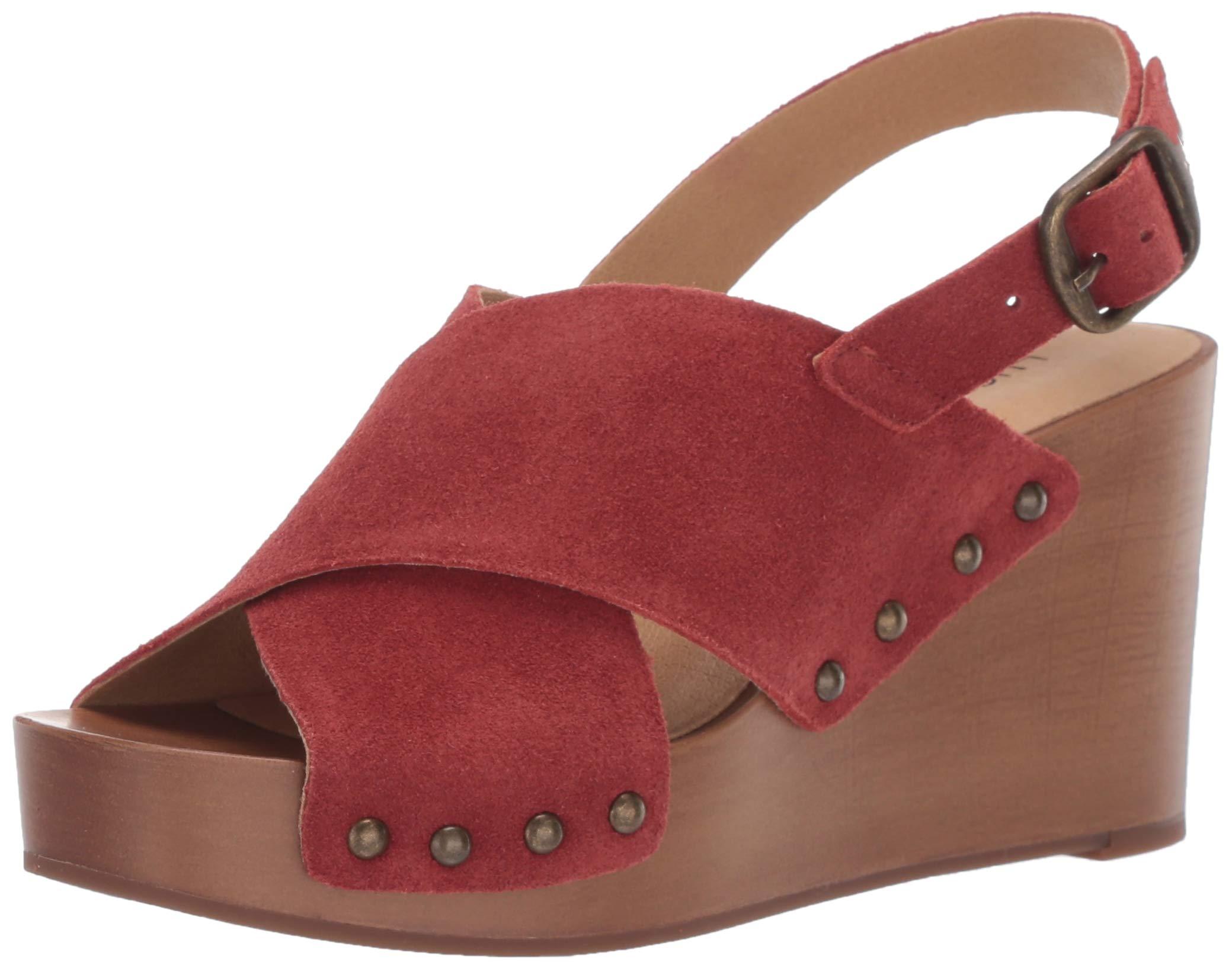 lucky brand red sandals