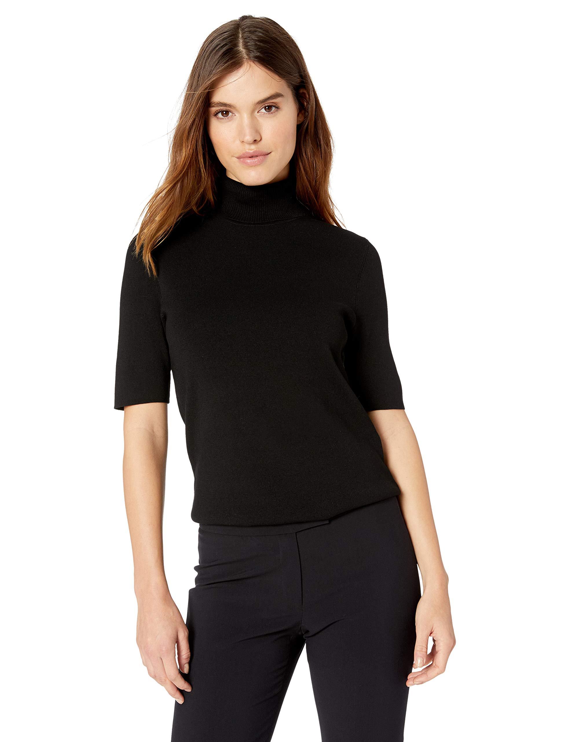 half sleeve turtleneck sweater