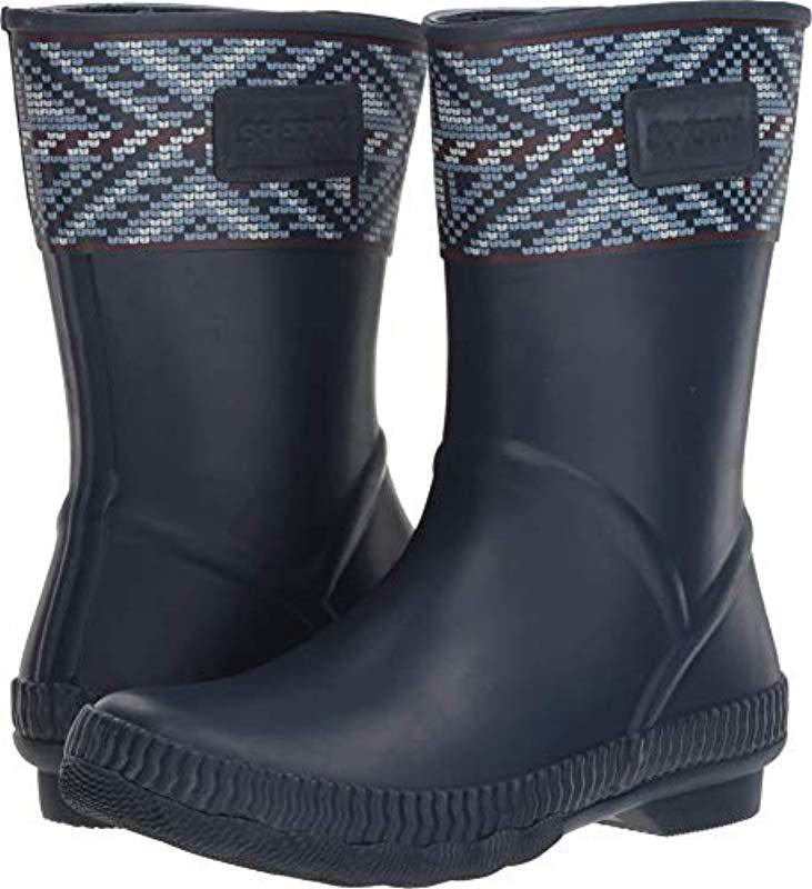 sperry saltwater current rain boots