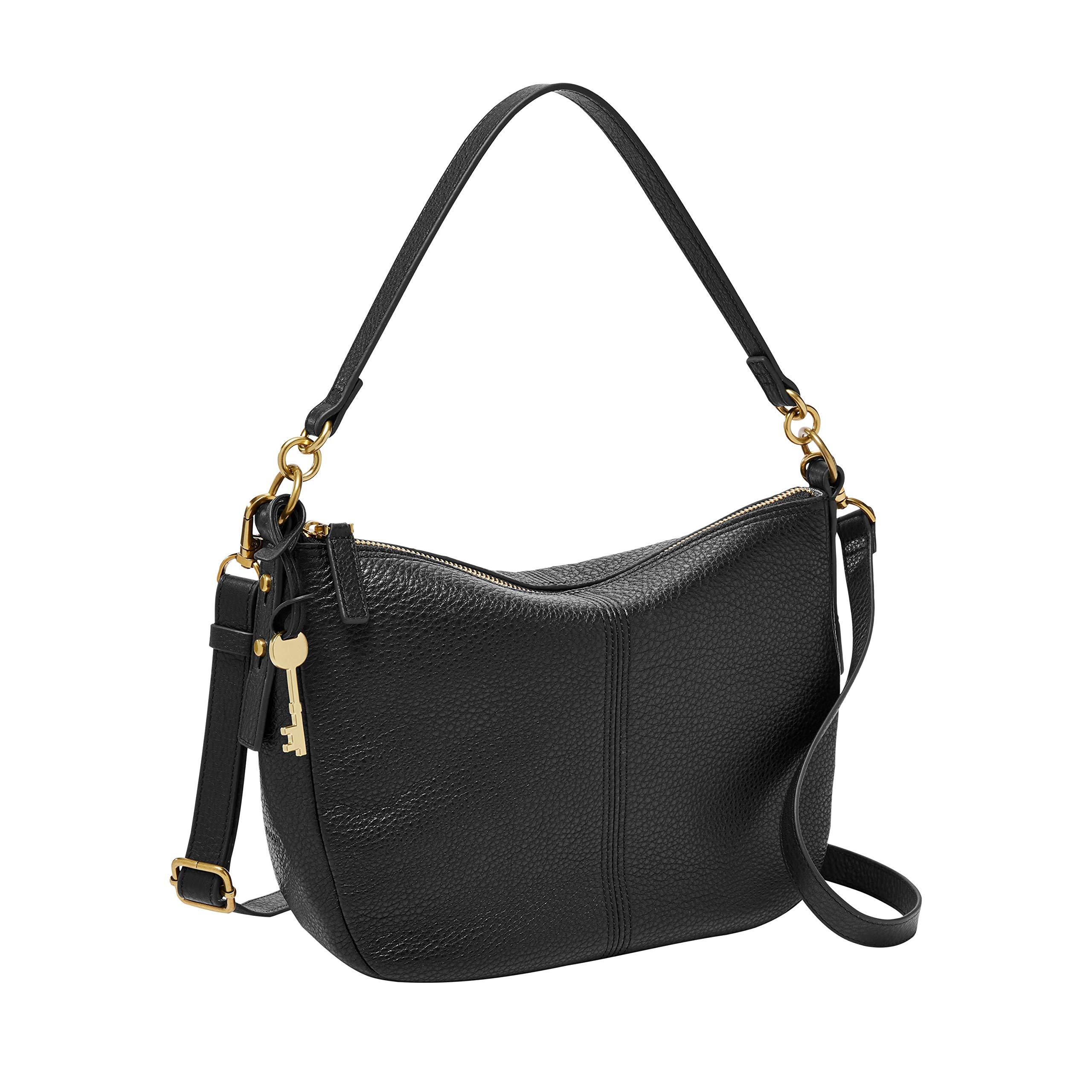 leather black crossbody purse