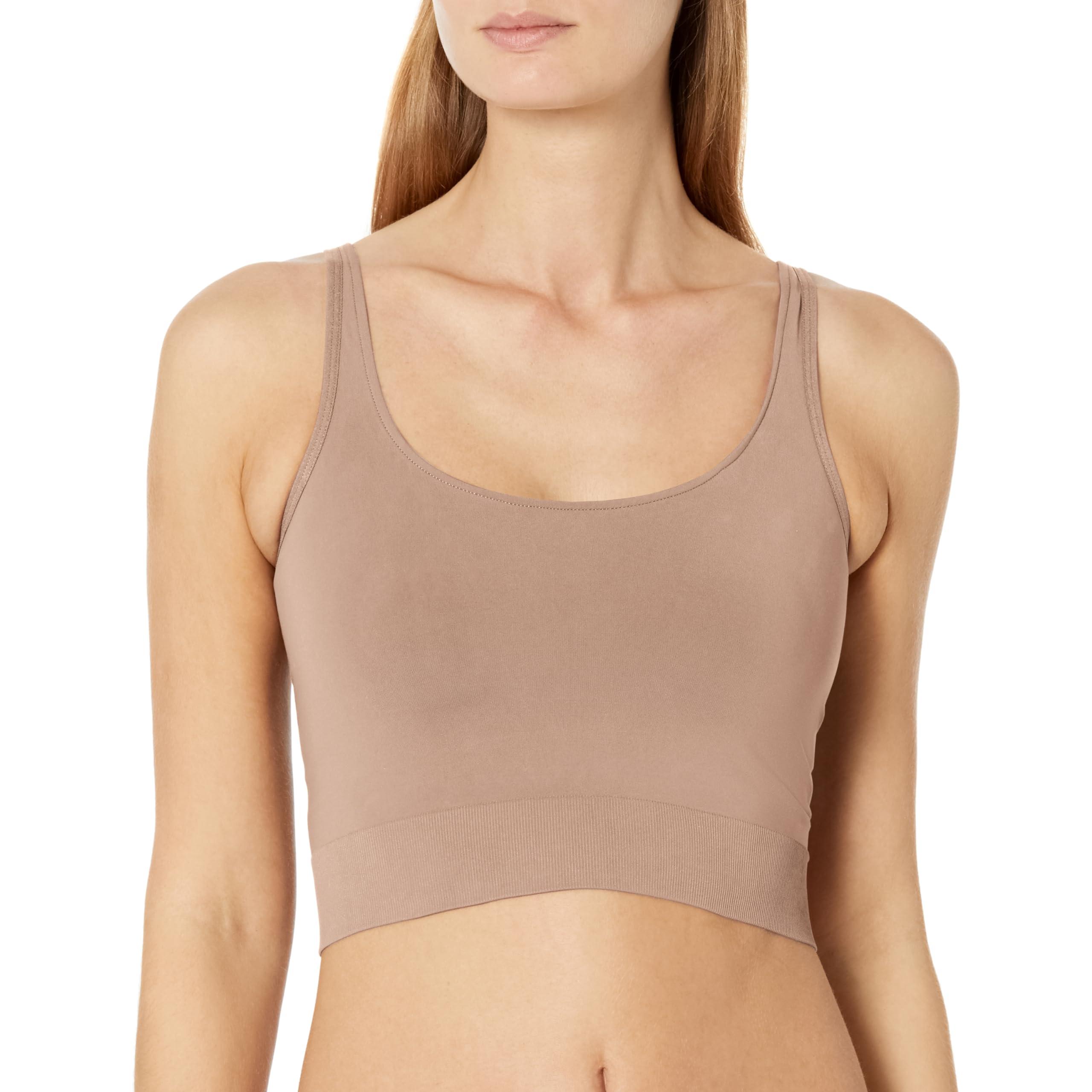 Maidenform M Smoothing Seamless Cropped Cami Shapewear in Natural
