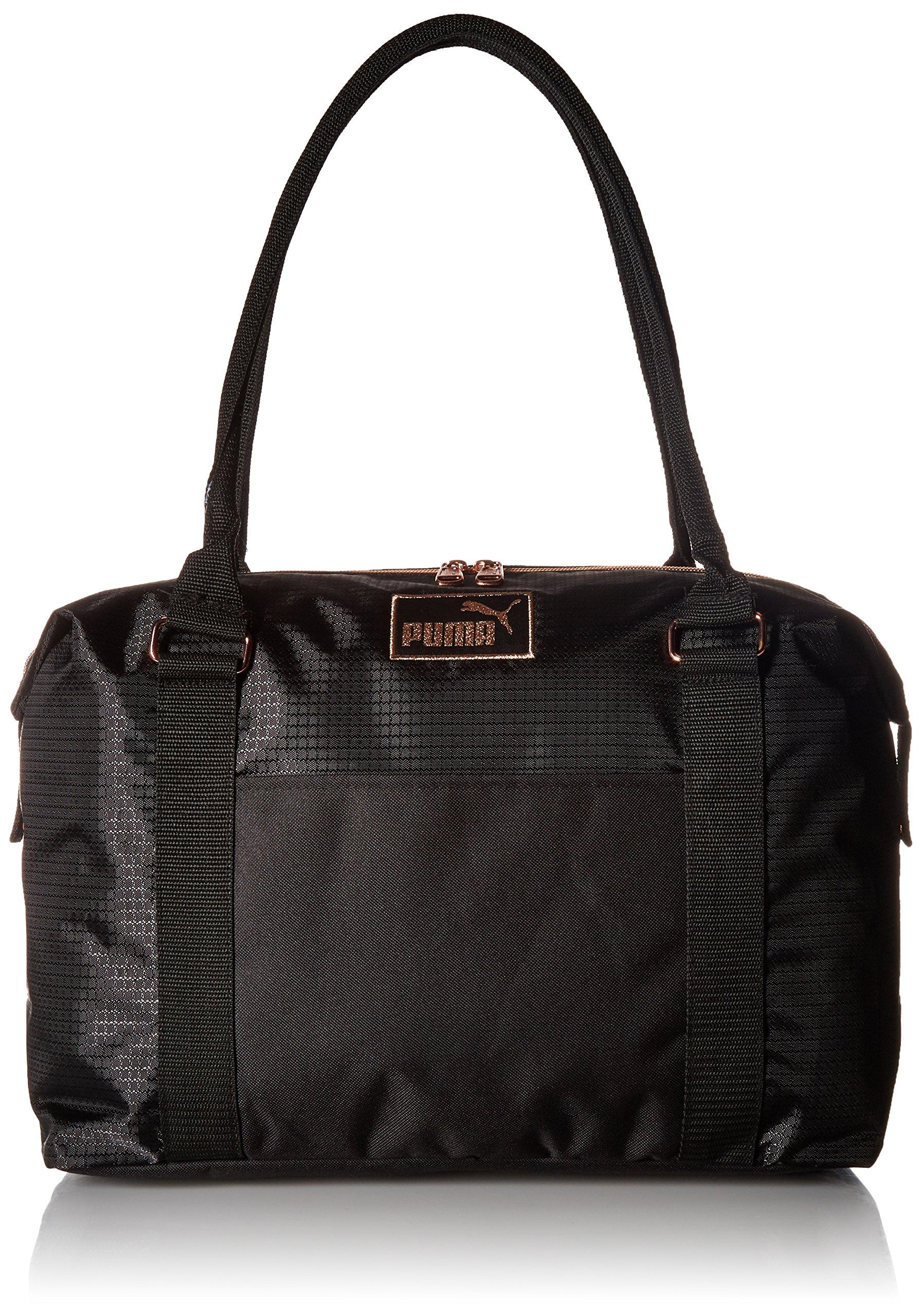 puma white and gold bag