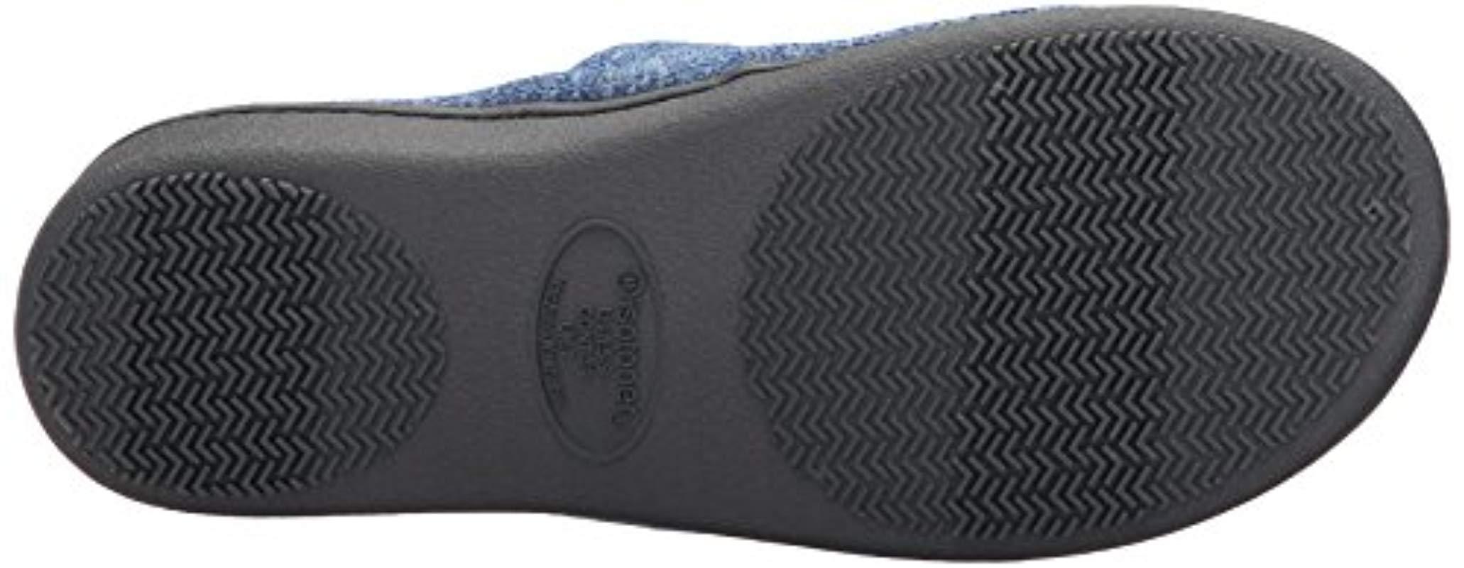 Isotoner Rubber Space Dyed Andrea Slide Slipper With Moisture Wicking