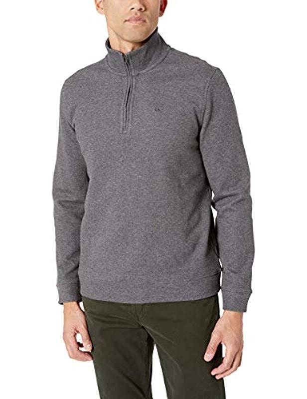 calvin klein classic quarter zip