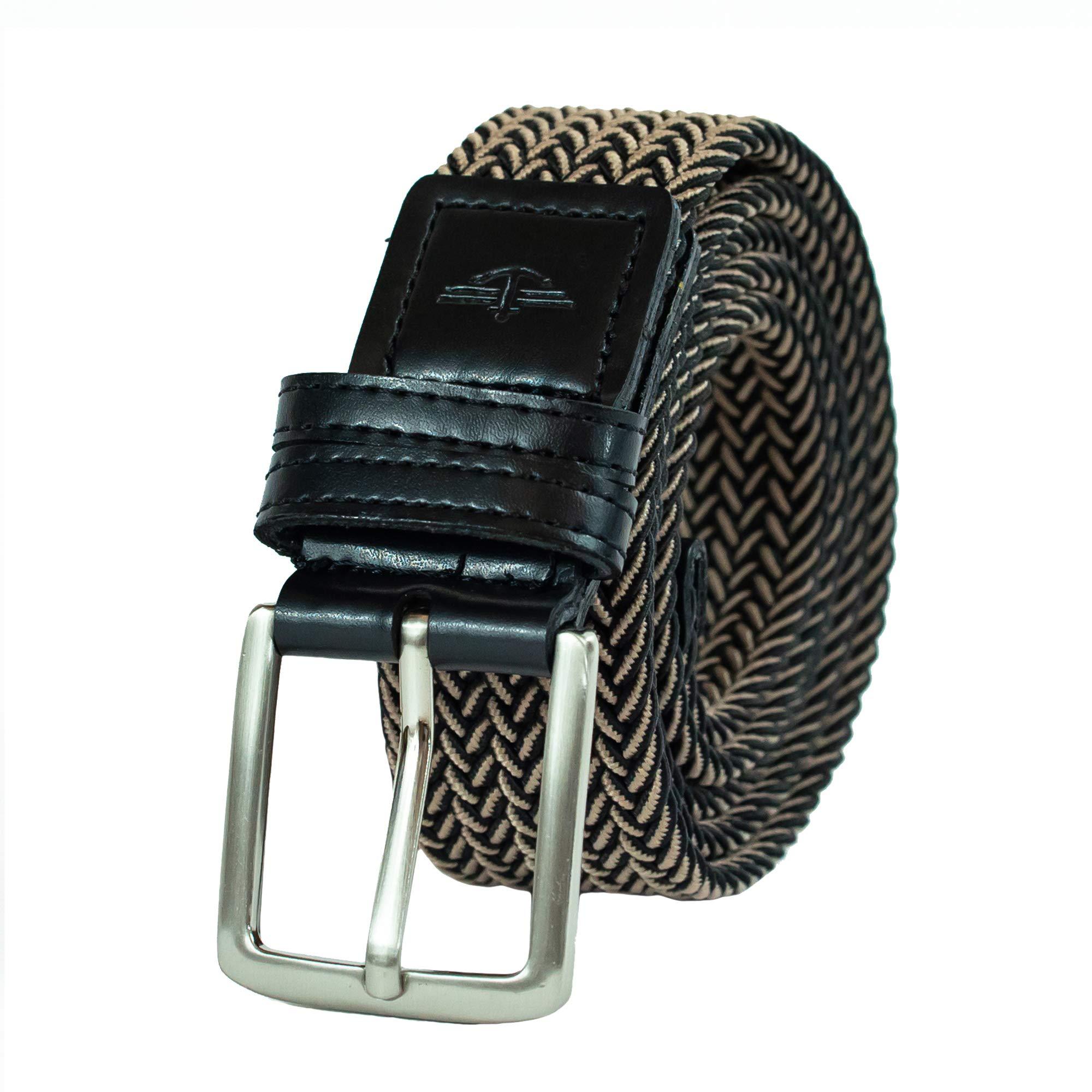 Dockers 1 3/8 In. Stretch Fabric Braided Belt in Black/Khaki (Black) for Men Lyst