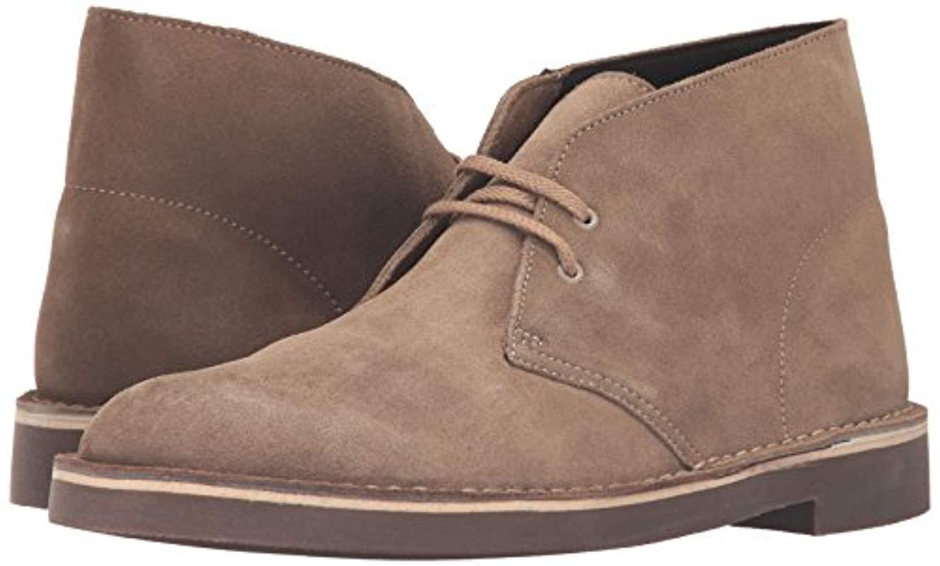 clarks bushacre 2 sand suede