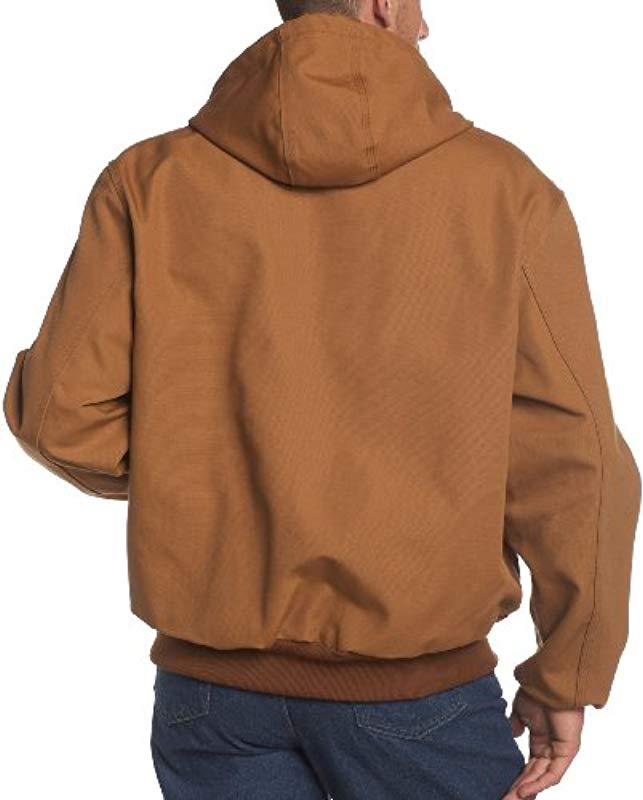 Carhartt Cotton Big & Tall Thermallined Duck Active Hoodie Jacket J131