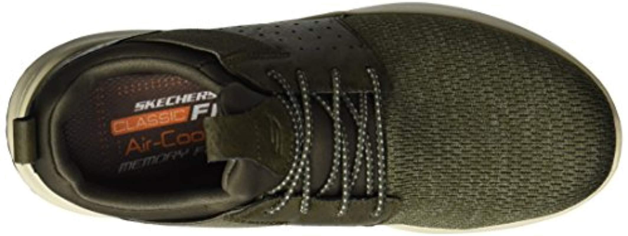 skechers lace up sneakers olive