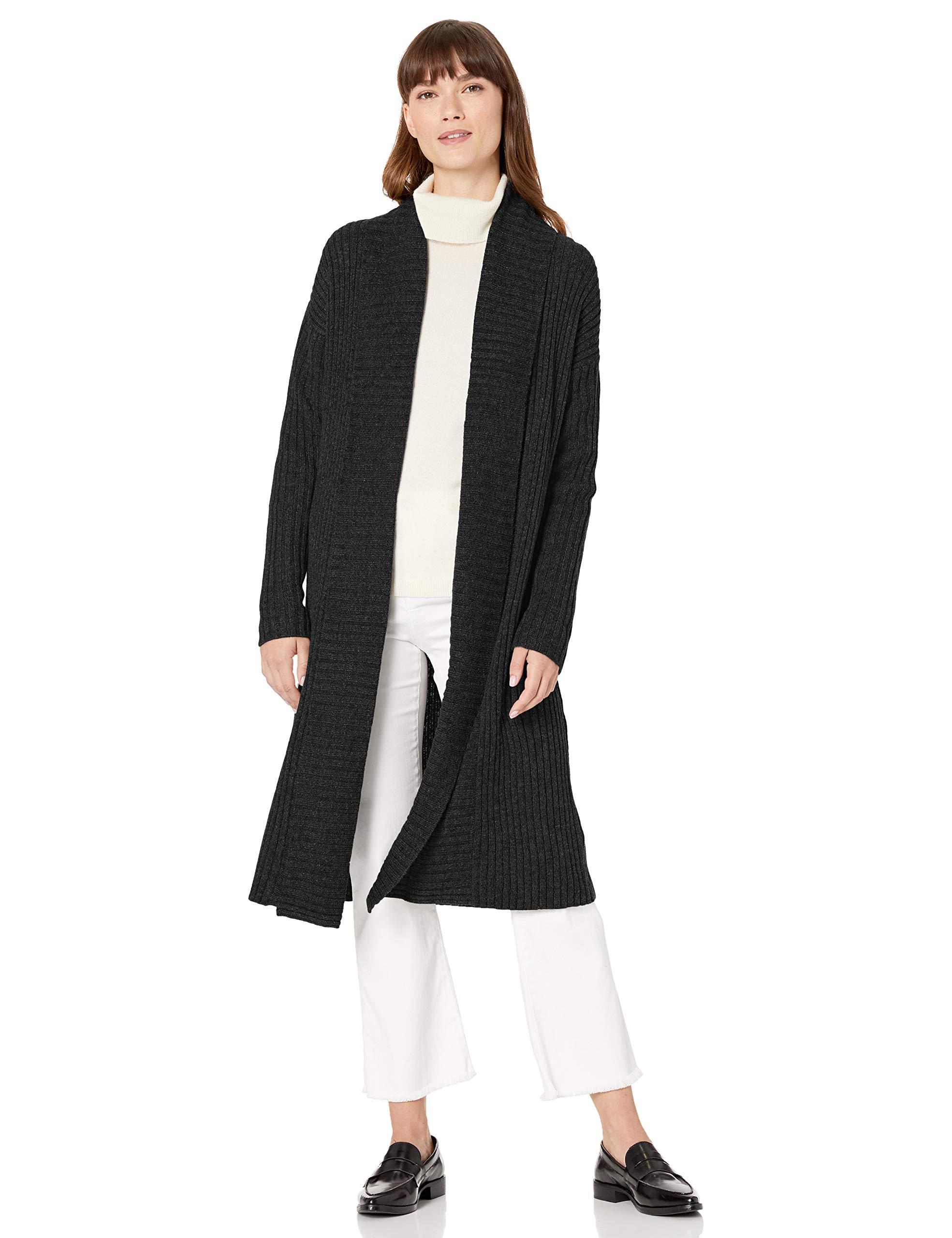 Amazon Essentials Cashmere Oversized Open Front Knee Length Sweater ...