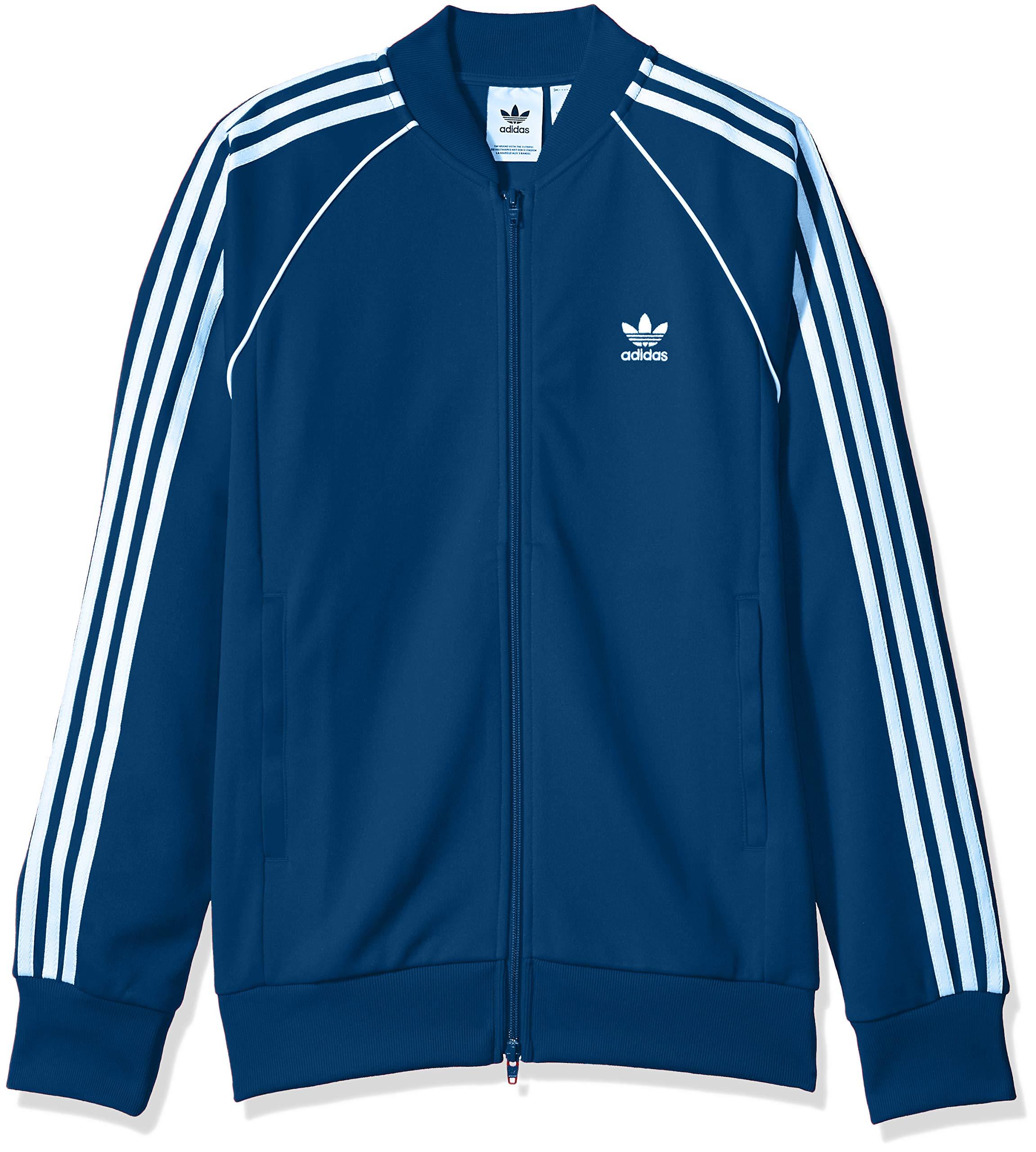 adidas superstar track jacket blue