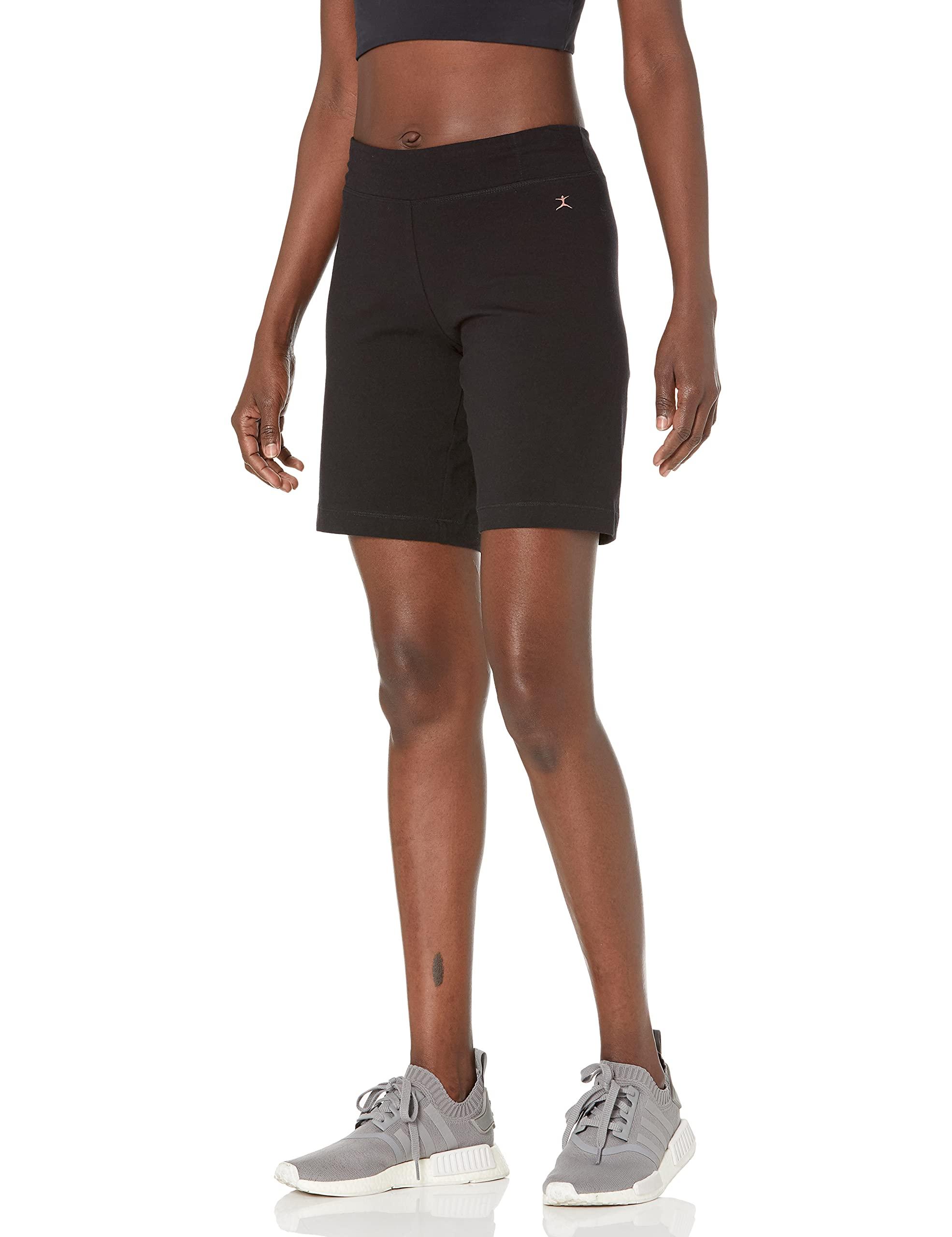 Danskin Womens Essential Side Shirred Bermuda Short Bermuda Shorts 