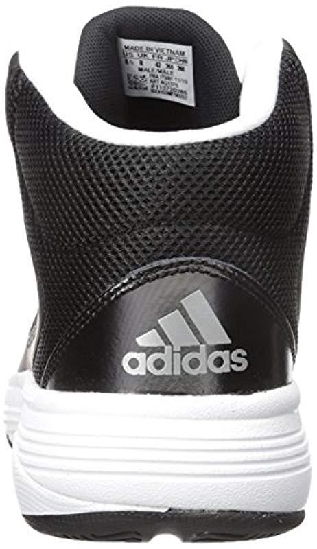 adidas neo men's cloudfoam ilation mid wide basketball shoe