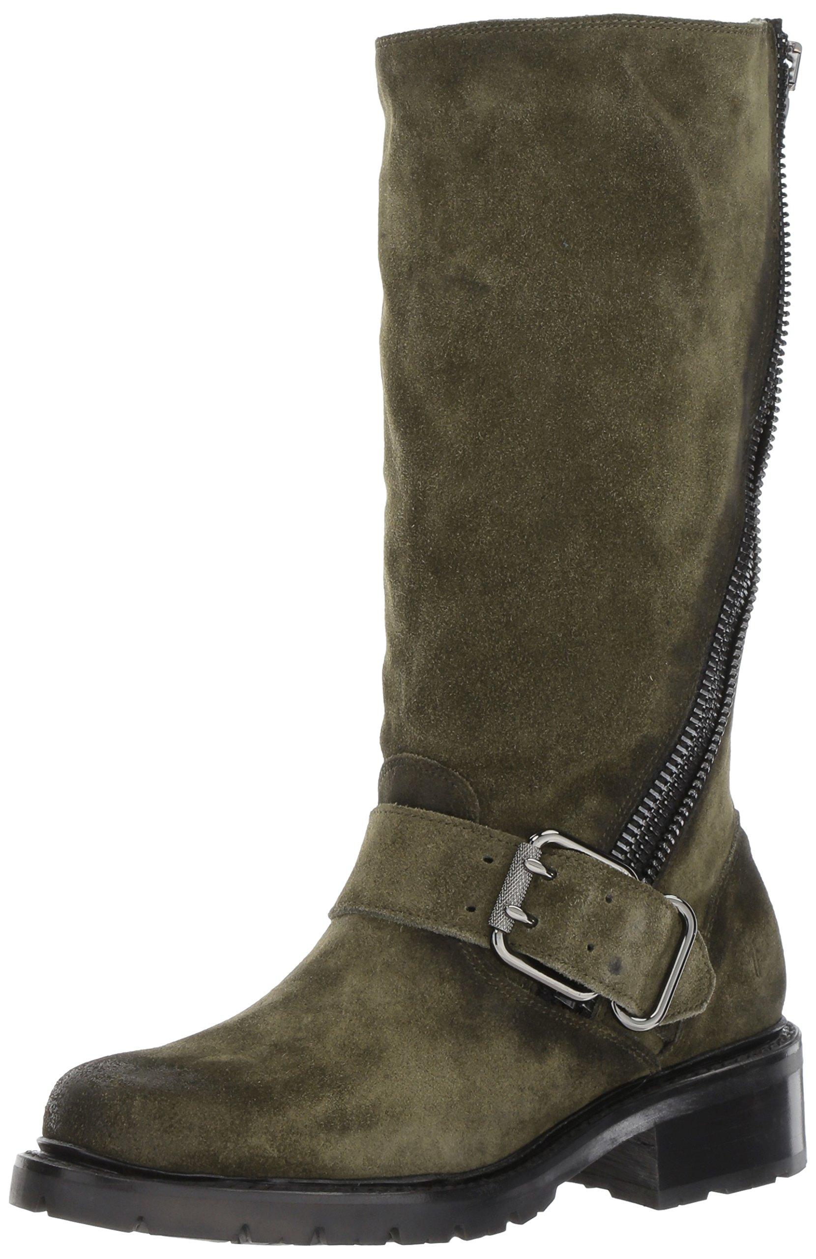 frye women's samantha zip tall motorcycle boot