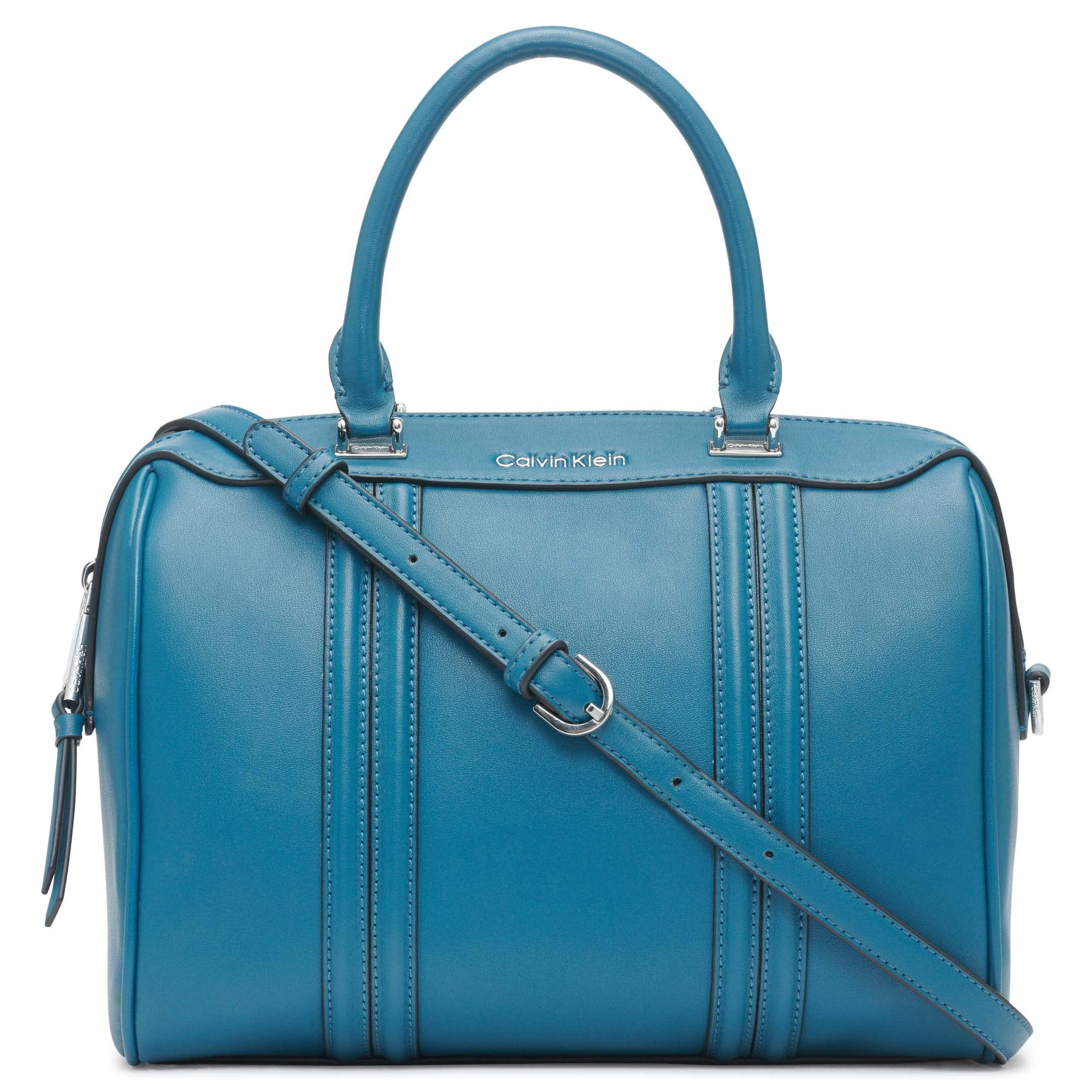 Calvin Klein Blake Top Zip Satchel in Blue Lyst