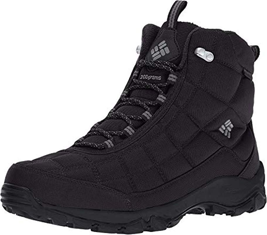 Columbia Firecamp Boot Hiking Shoe in Black for Men - Save 21% - Lyst