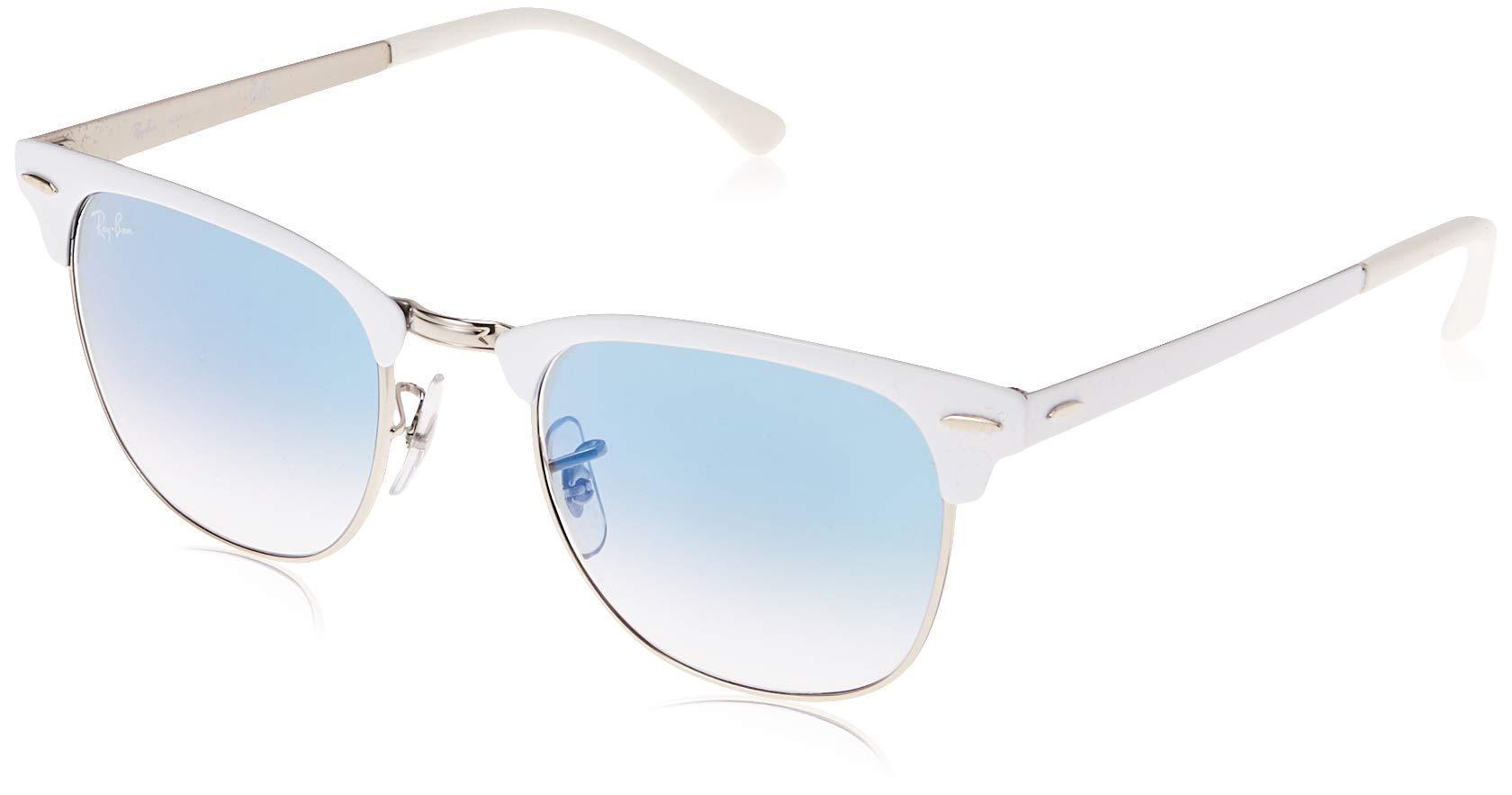 Ray Ban Rb3716 Clubmaster Metal Square Sunglasses In Blue Save 1 Lyst