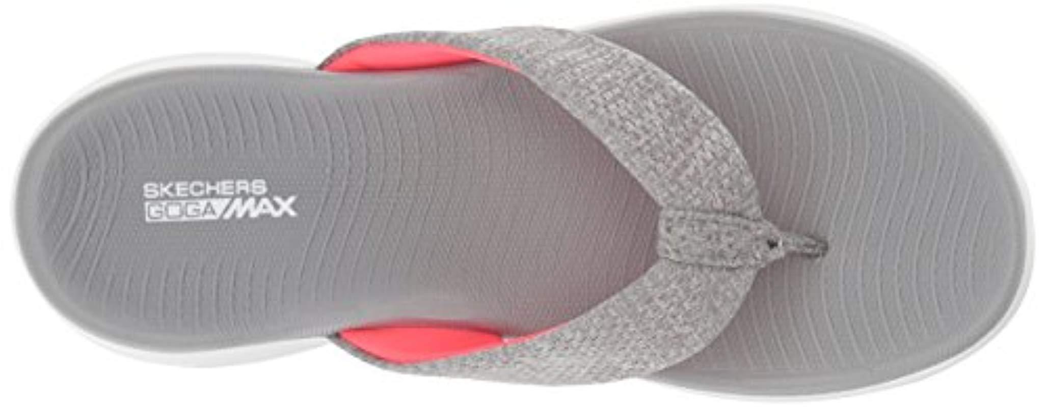 Skechers On-the-go 600-preferred Flip-flop in Gray/Pink (Gray) - Lyst