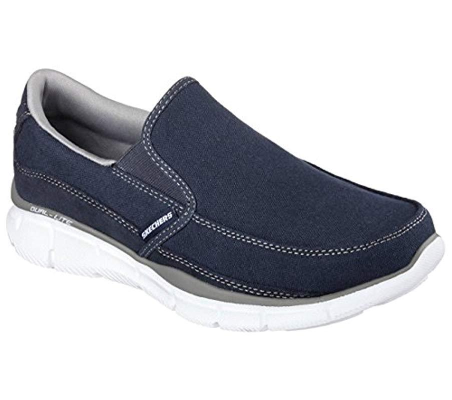Skechers Suede Sport Equalizer Mind Game Slipon Loafer in Navy (Blue) for Men Lyst