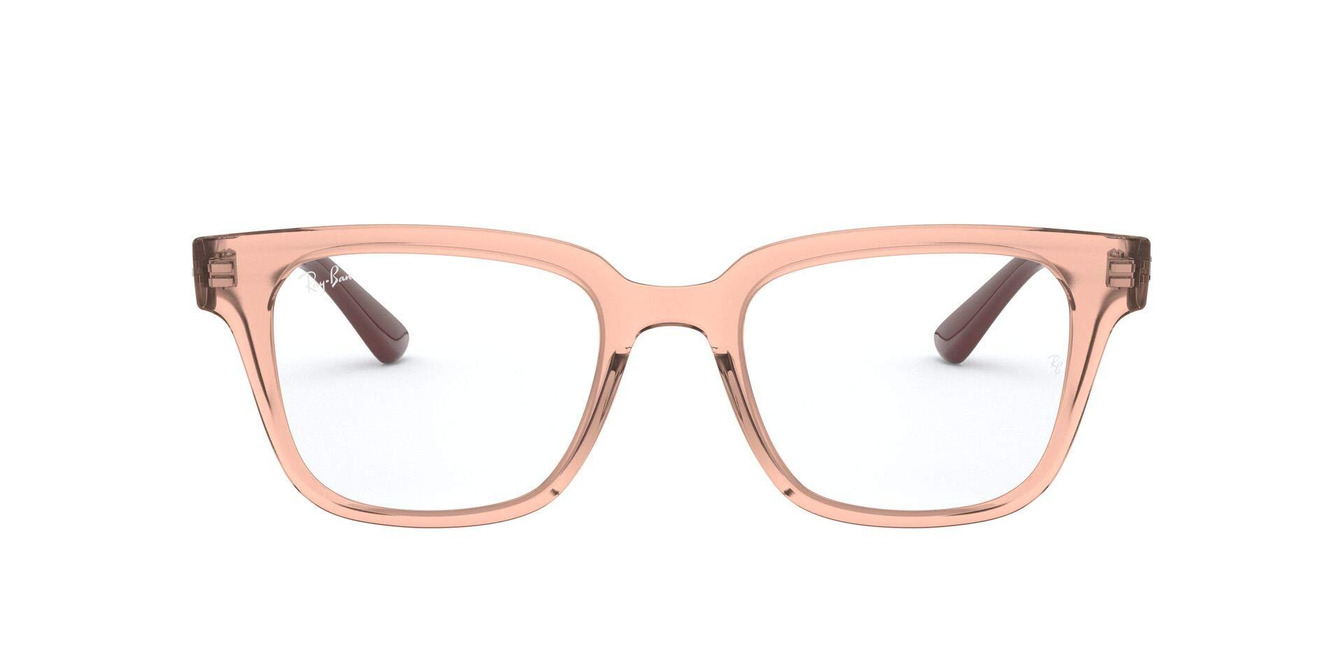 Ray-Ban Rx4324v Square Eyeglass Frames, Transparent Light Brown/demo Lens,  50 Mm - Lyst