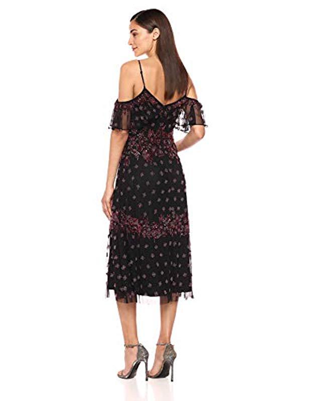 Boho Inspired Cold Shoulder Fl Beaded Tail Dress Boho Inspired Cold Shoulder Fl Beaded Tail Dress