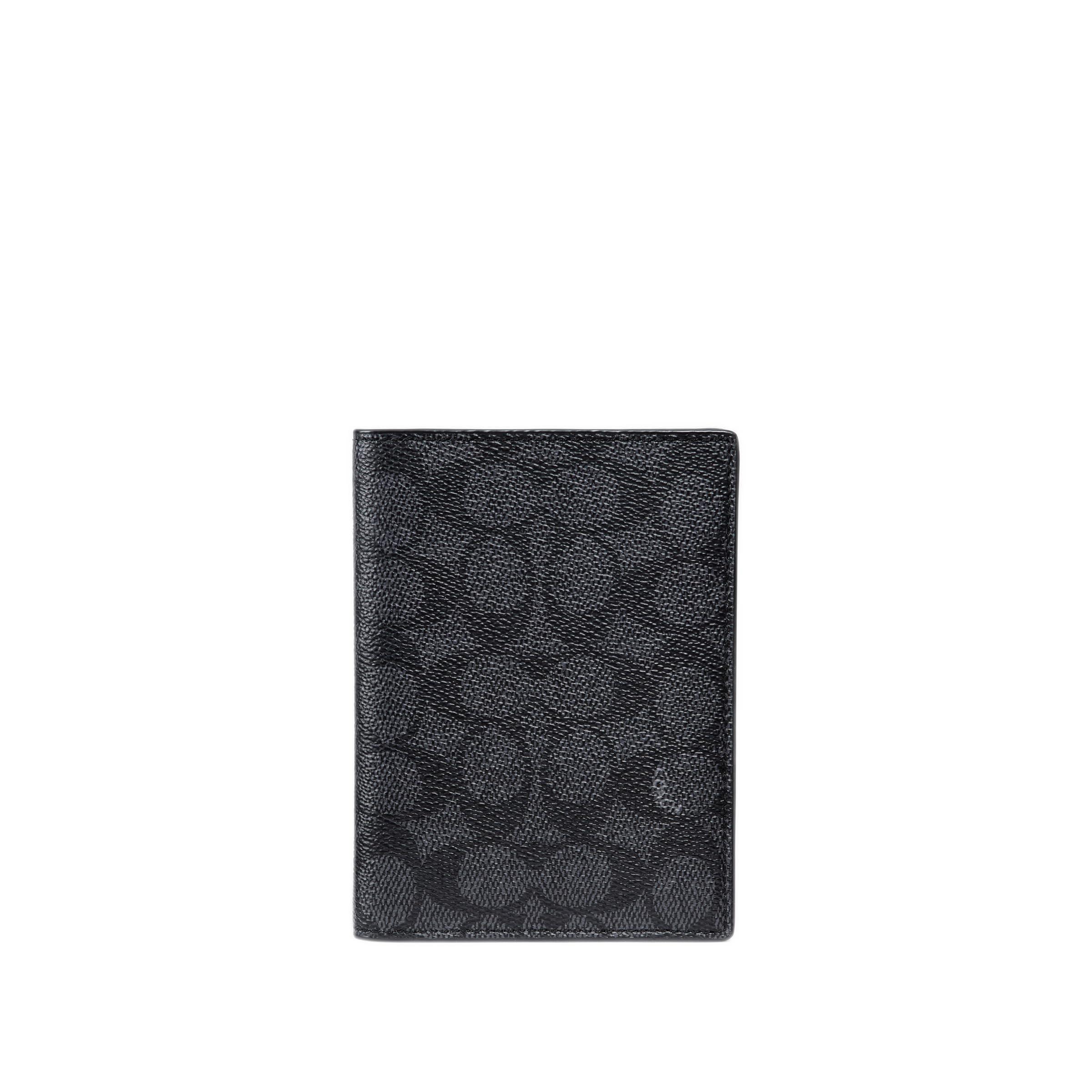 COACH S Passport Case In Signature Coated Canvas in Black for Men Lyst