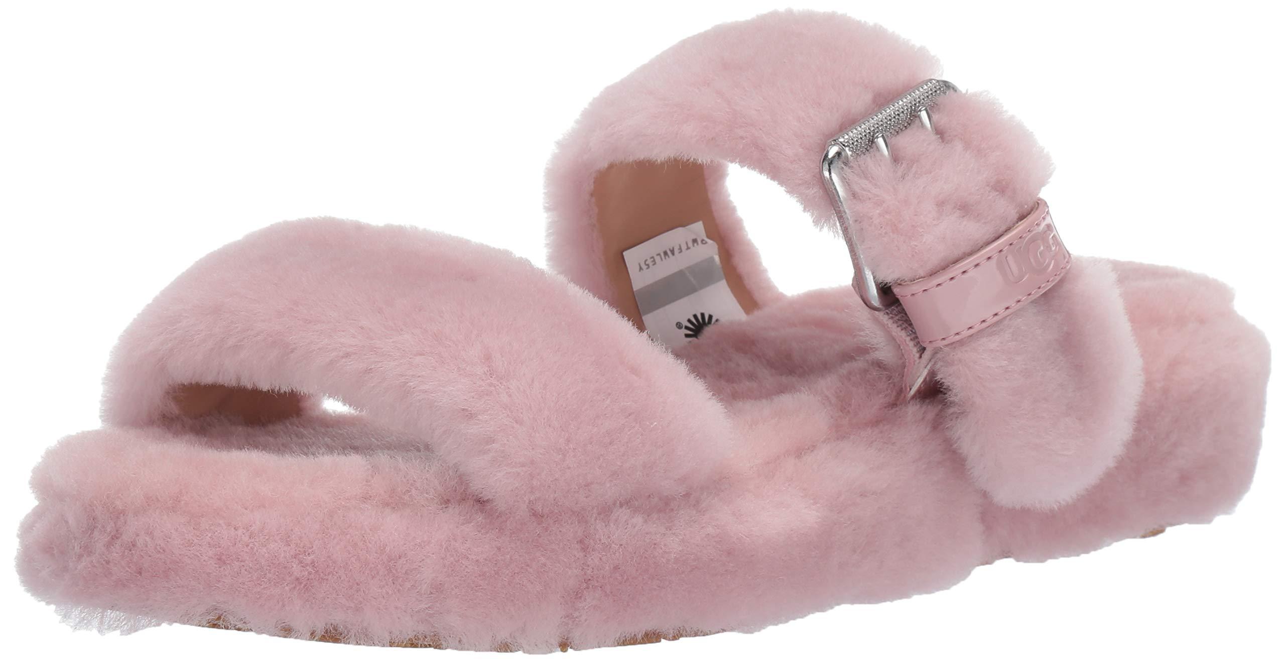 ugg pink fur sandals