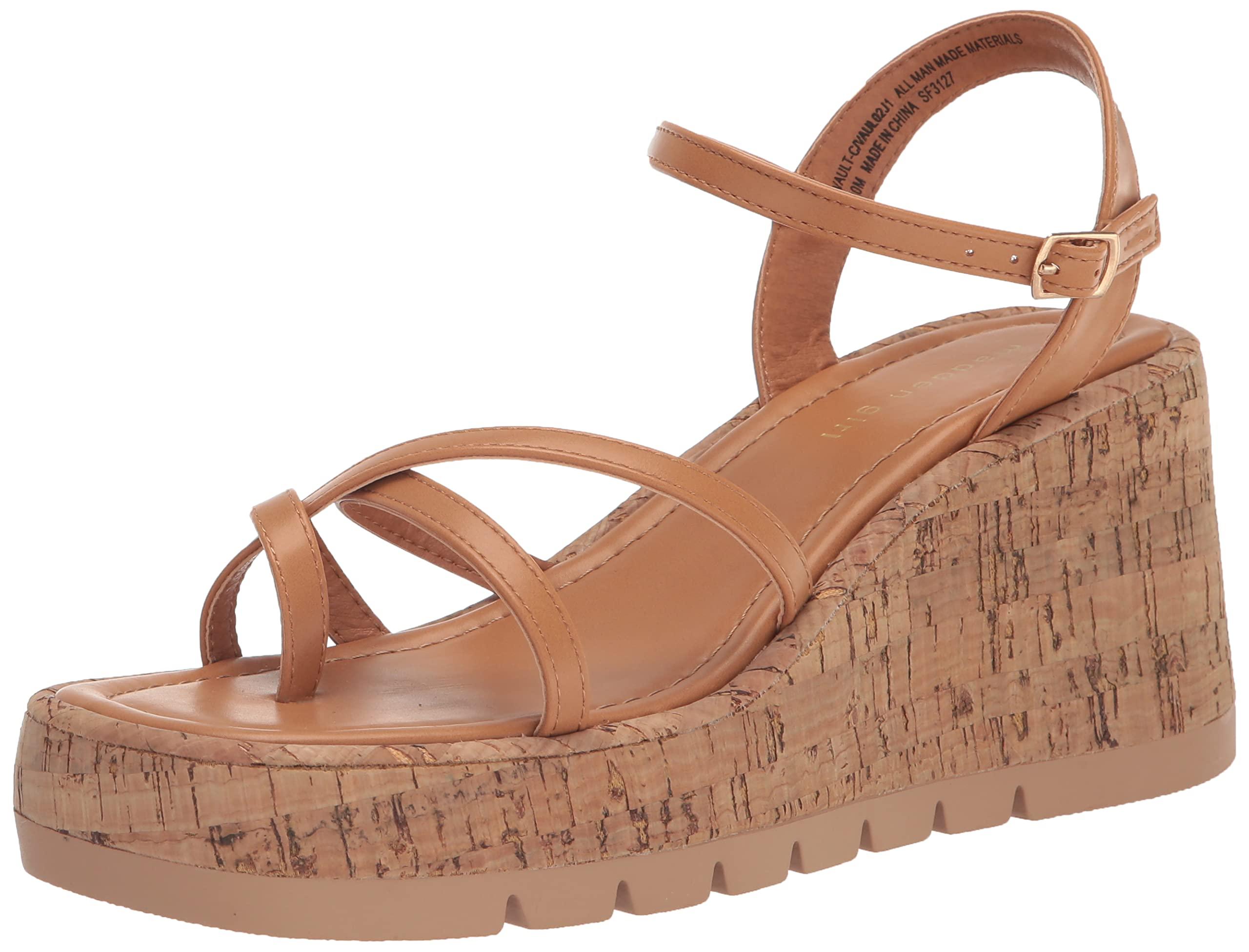 Madden Girl Vaultt Wedge Sandal in Brown Lyst