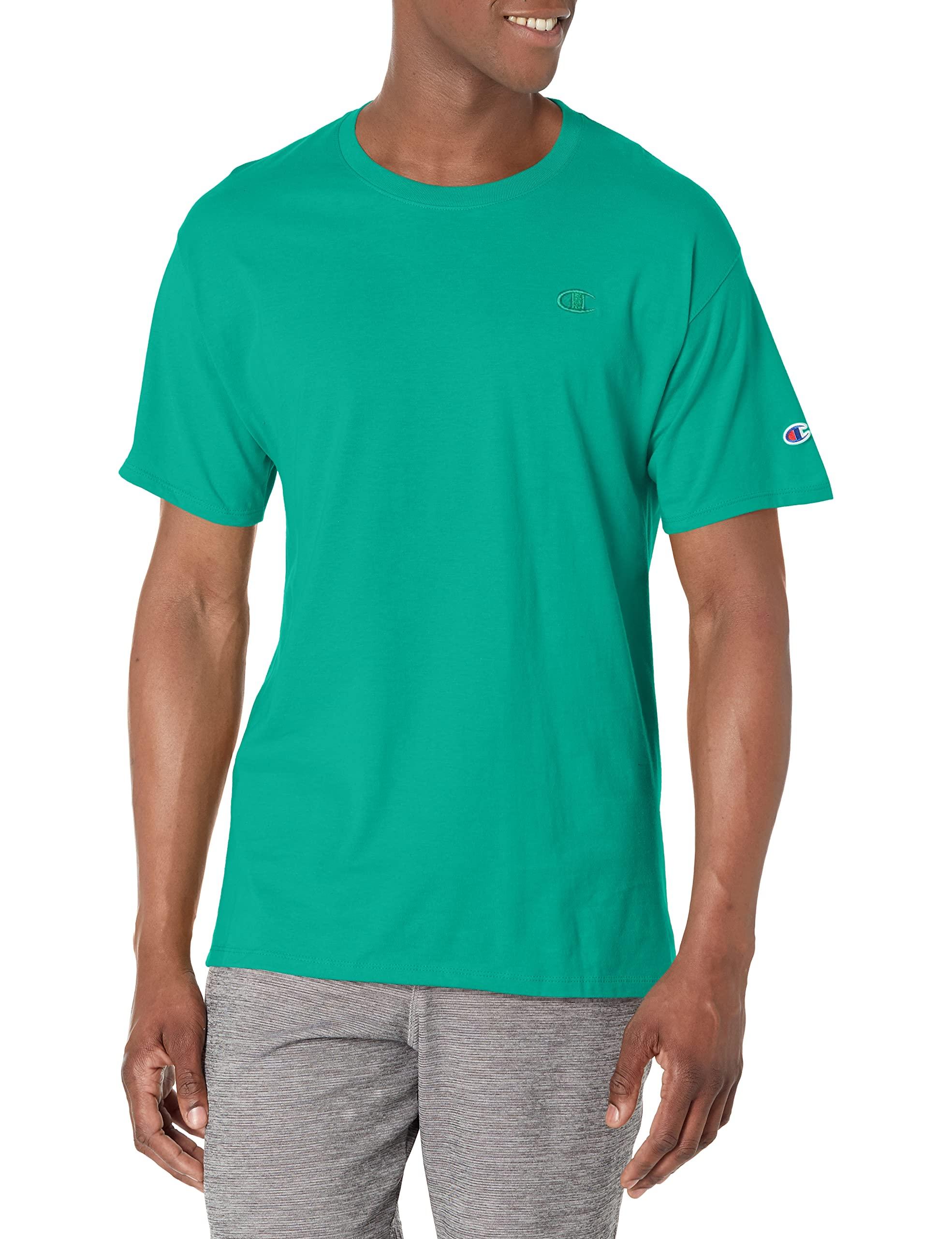 Champion Mens Classic Jersey Tee T Shirt in Green for Men | Lyst