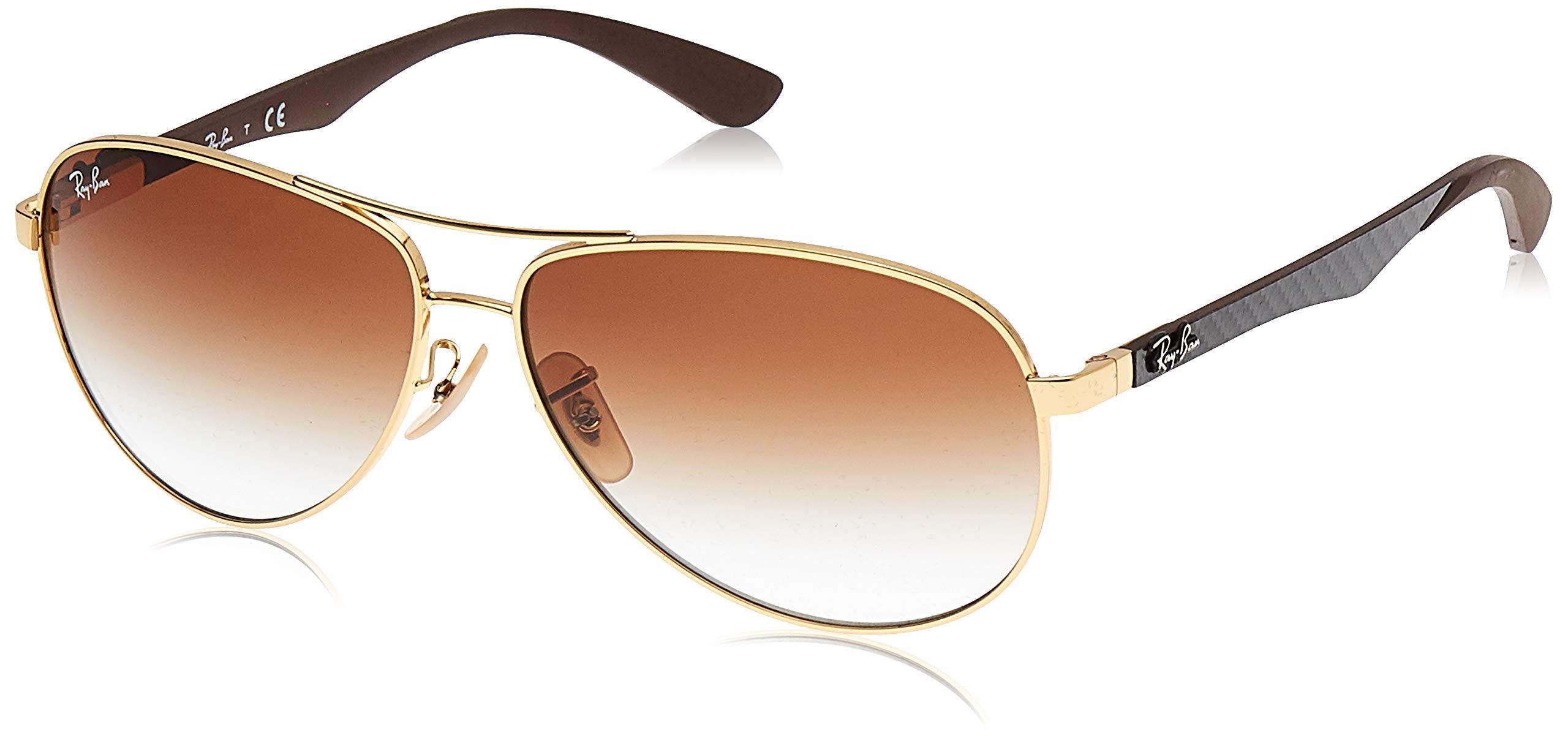 Ray-Ban Rb8313 Aviator Carbon Fiber Sunglasses, Gold/brown Gradient, 58 Mm  - Save 50% - Lyst