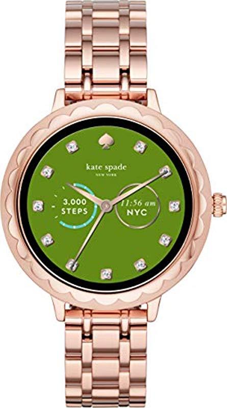 kate spade ladies scallop touchscreen smartwatch