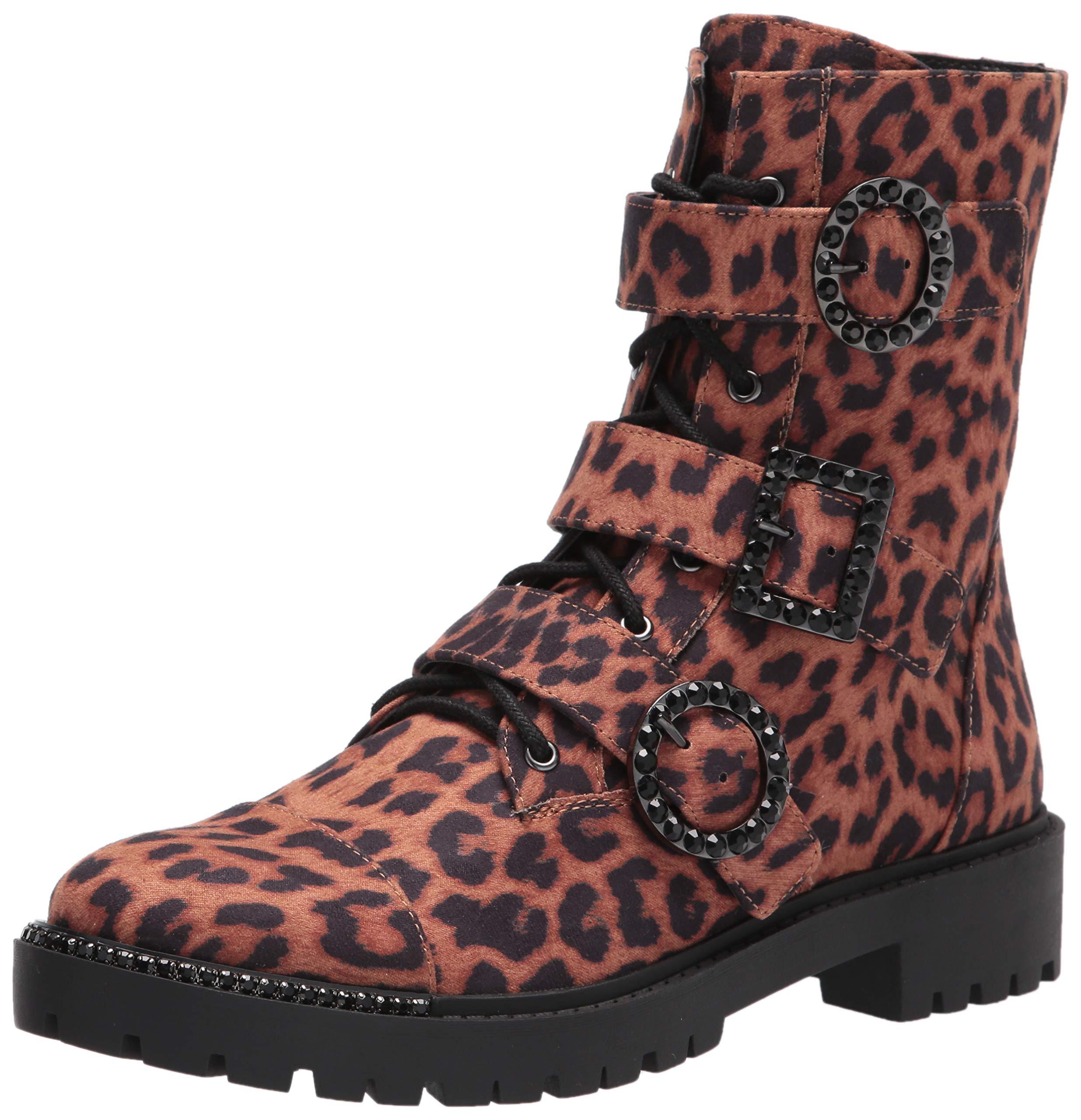 kirlah boot in patent plaid