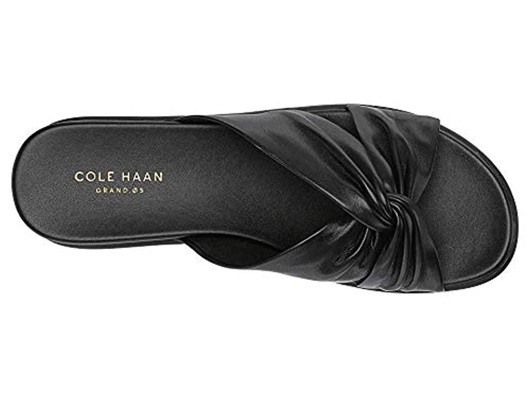 cole haan aubree grand knotted slide sandal
