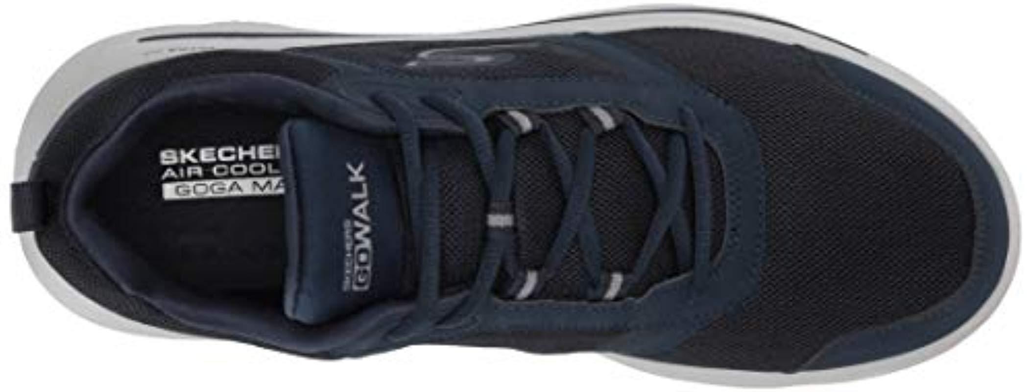 Skechers Navy/Grey Go Walk Evolution Ultra Enhan Mens Lace Up Shoes - Style  ID: 54734